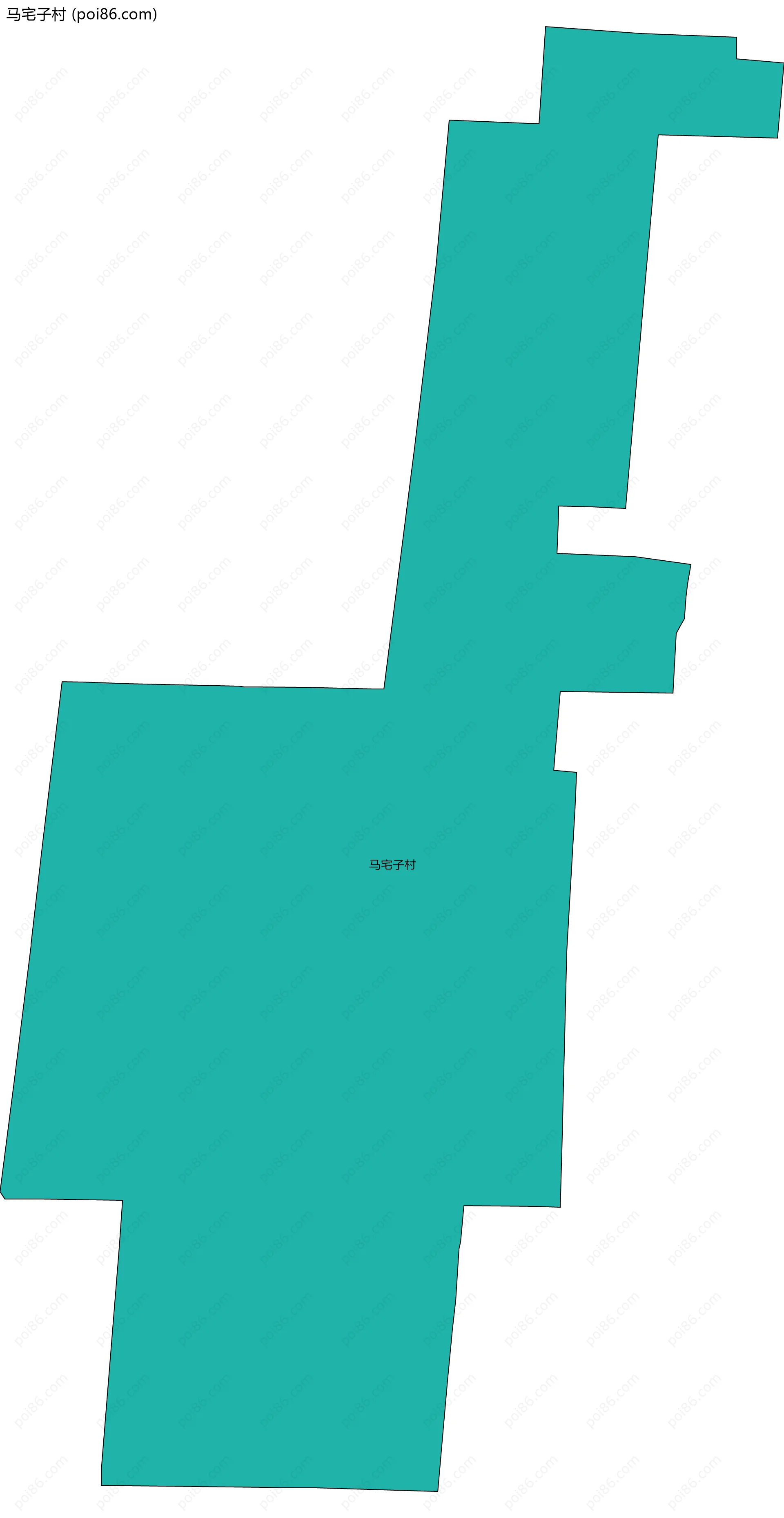 马宅子村边界地图