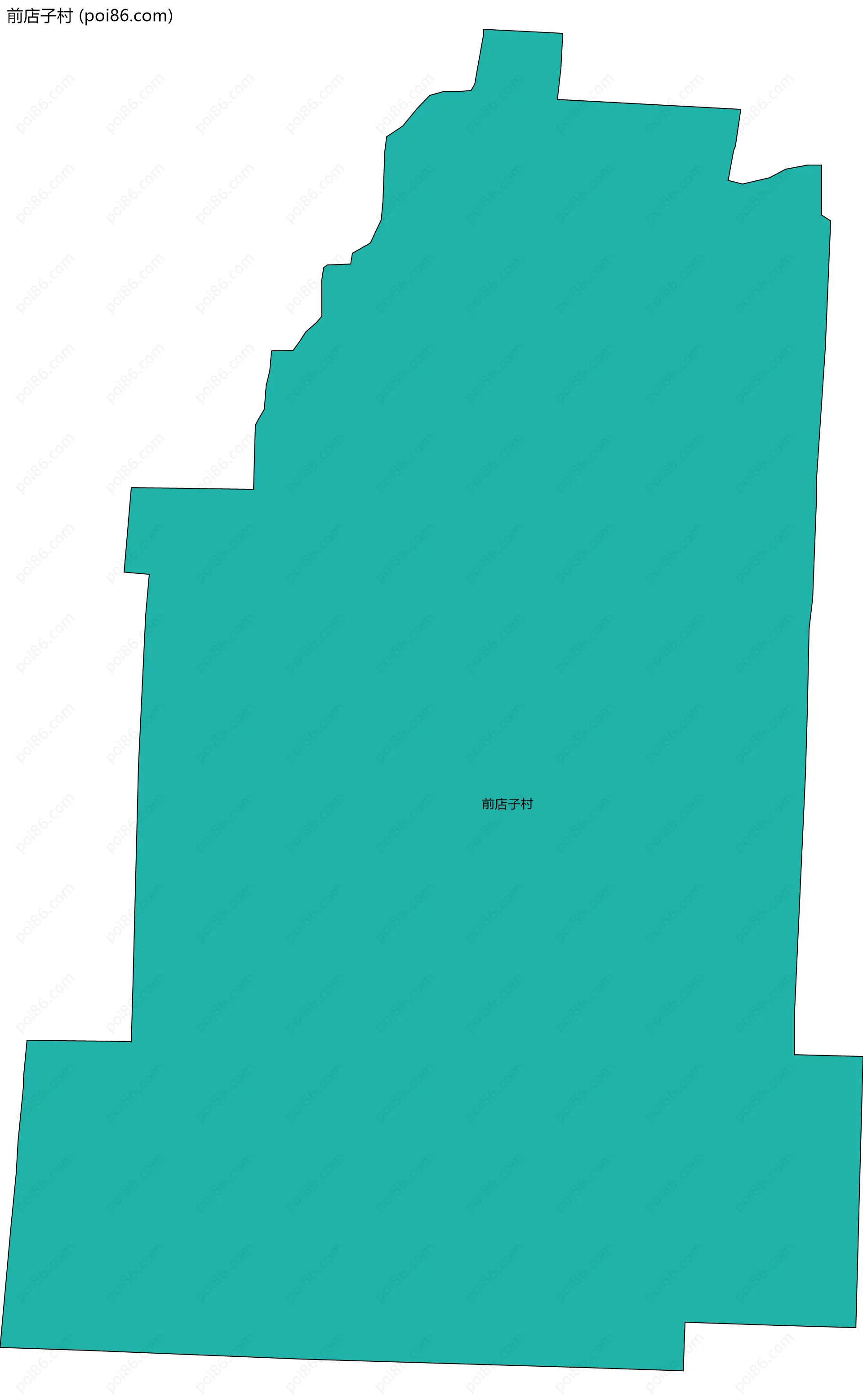 前店子村边界地图