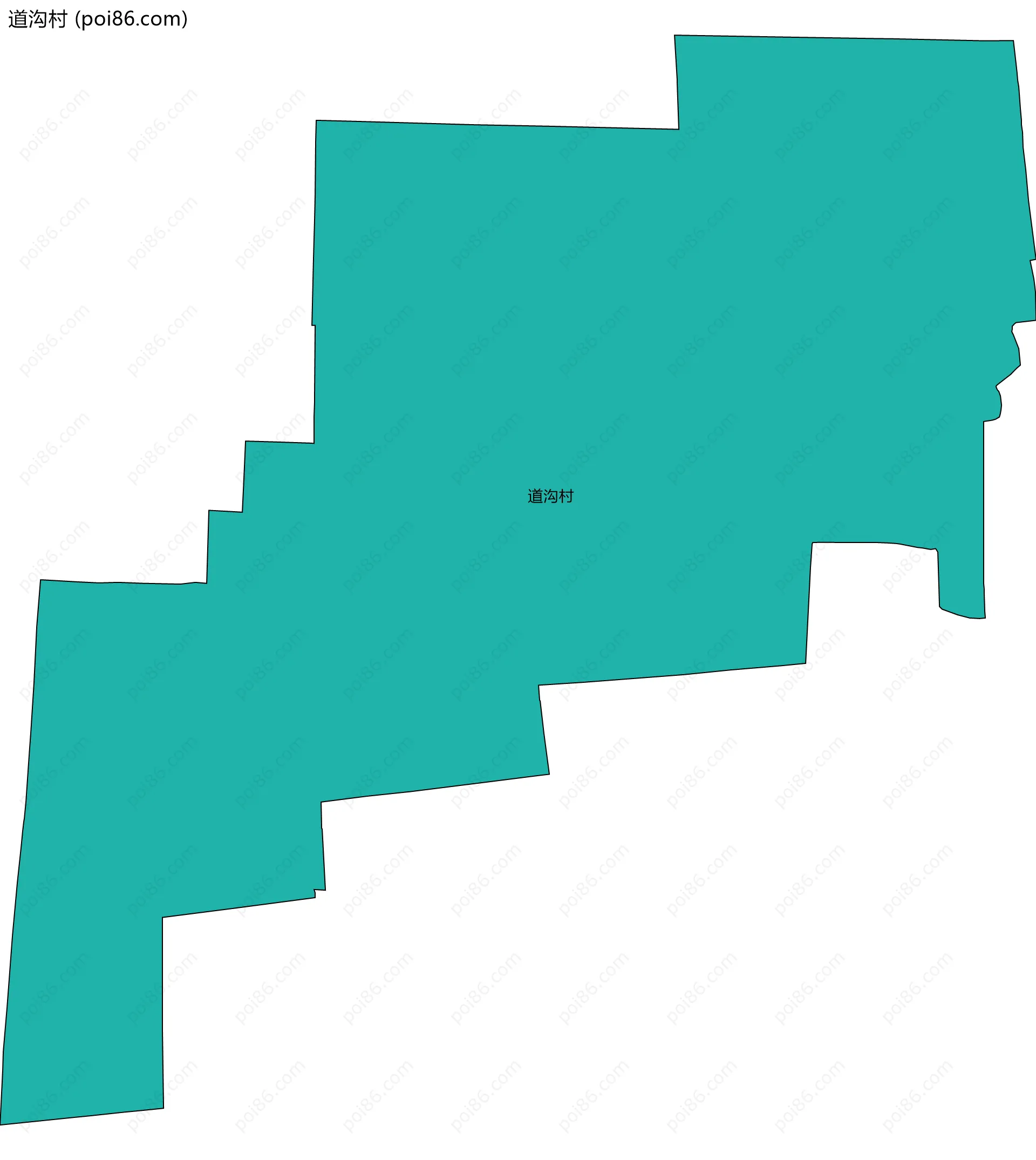 道沟村边界地图