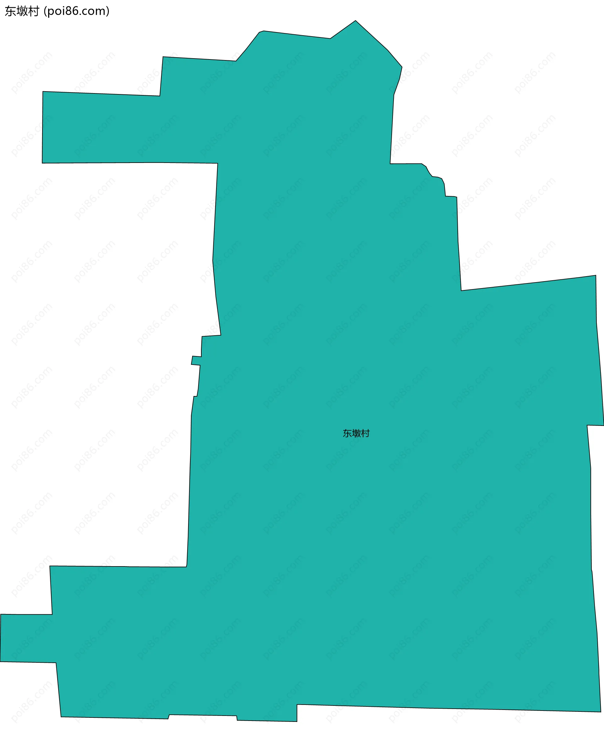 东墩村边界地图