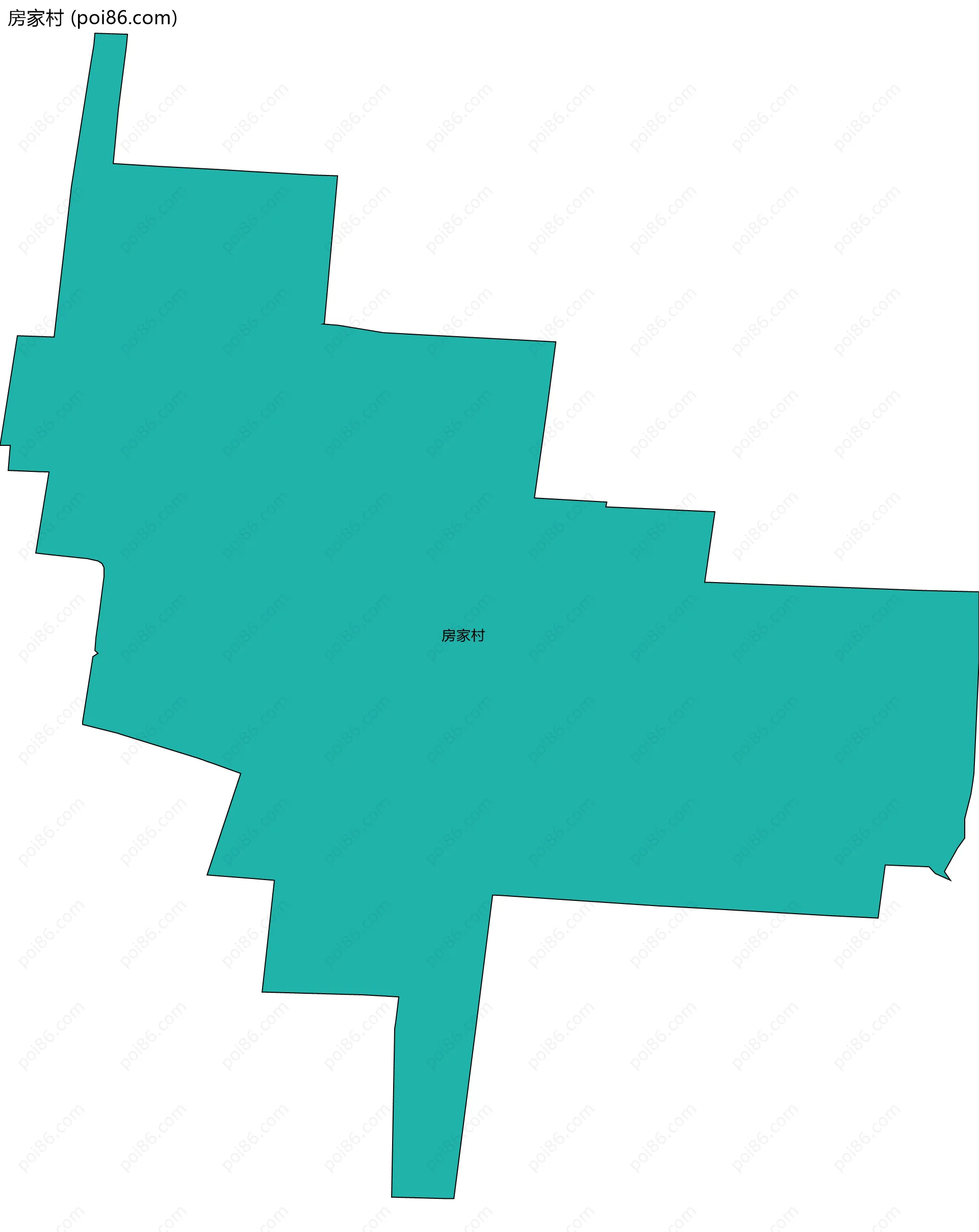 房家村边界地图