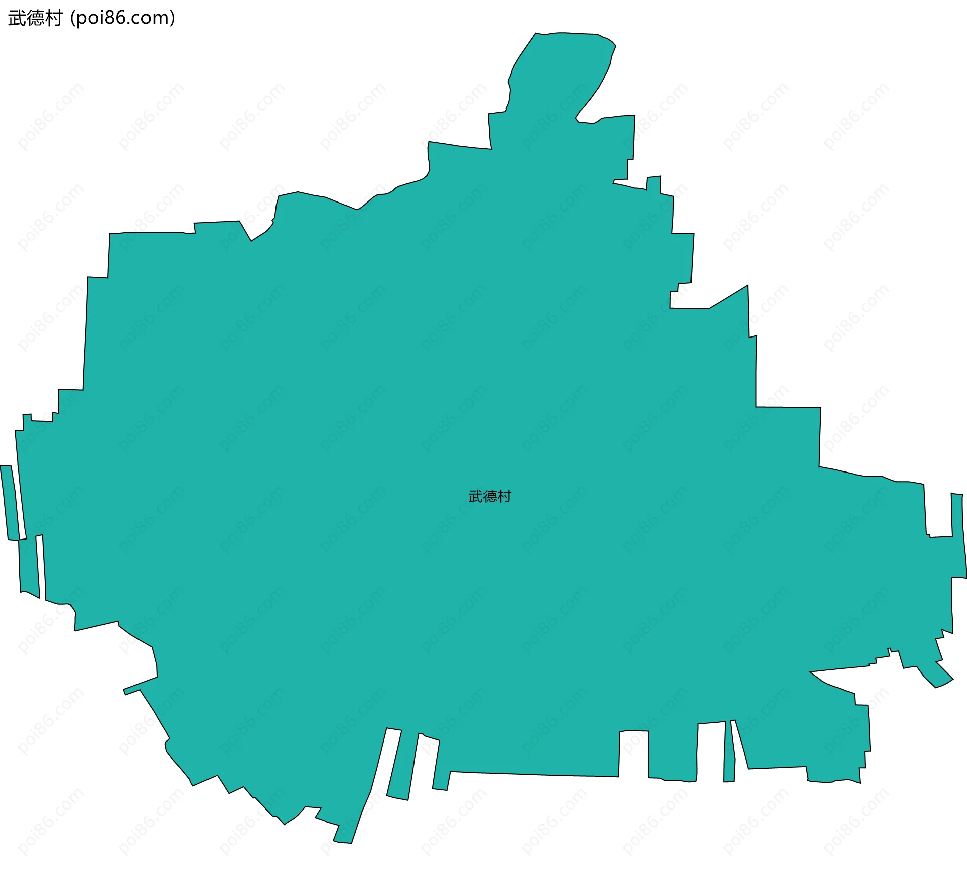 武德村边界地图