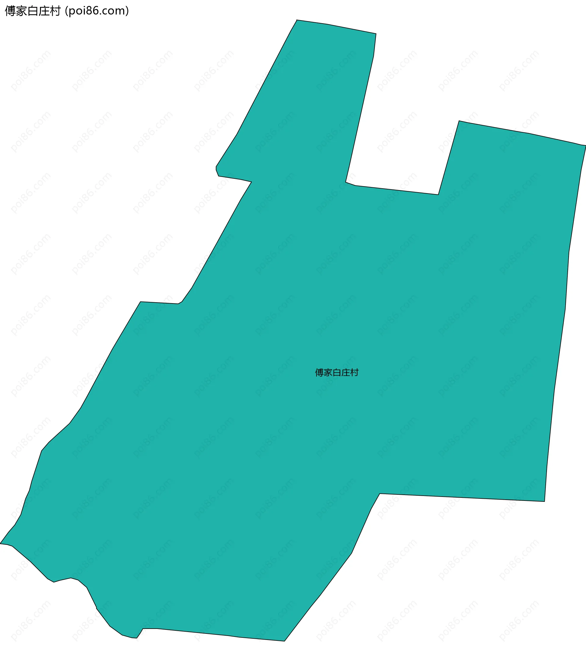 傅家白庄村边界地图