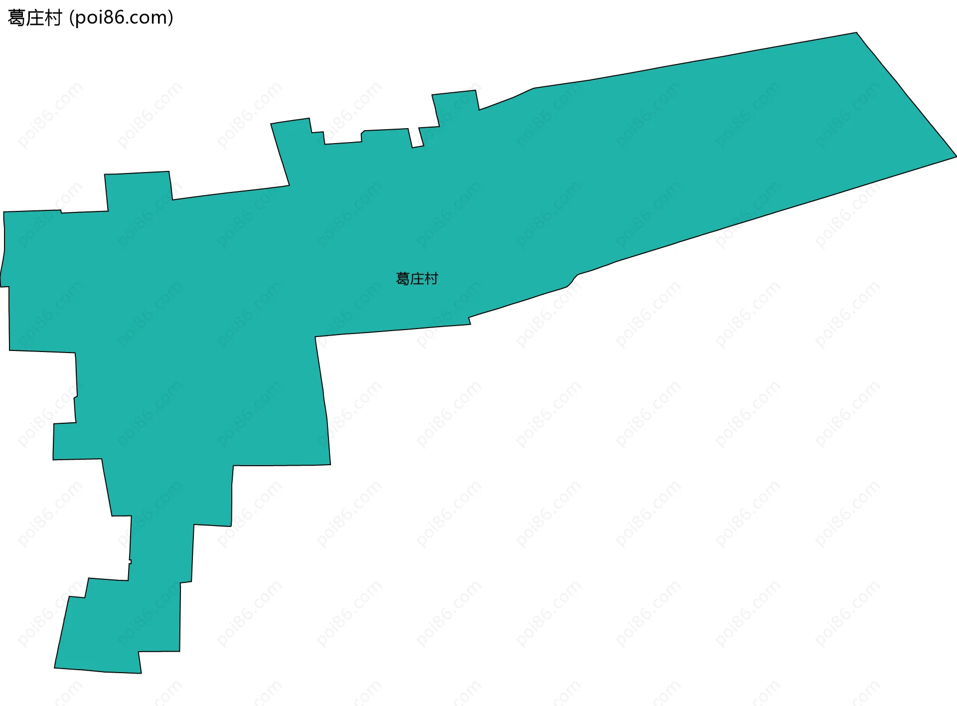 葛庄村边界地图