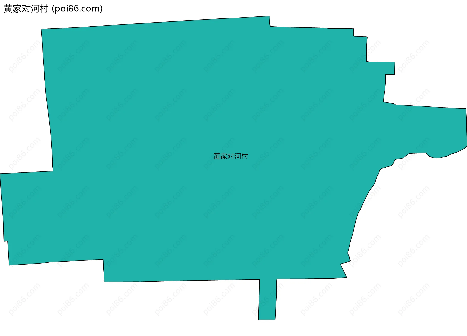 黄家对河村边界地图