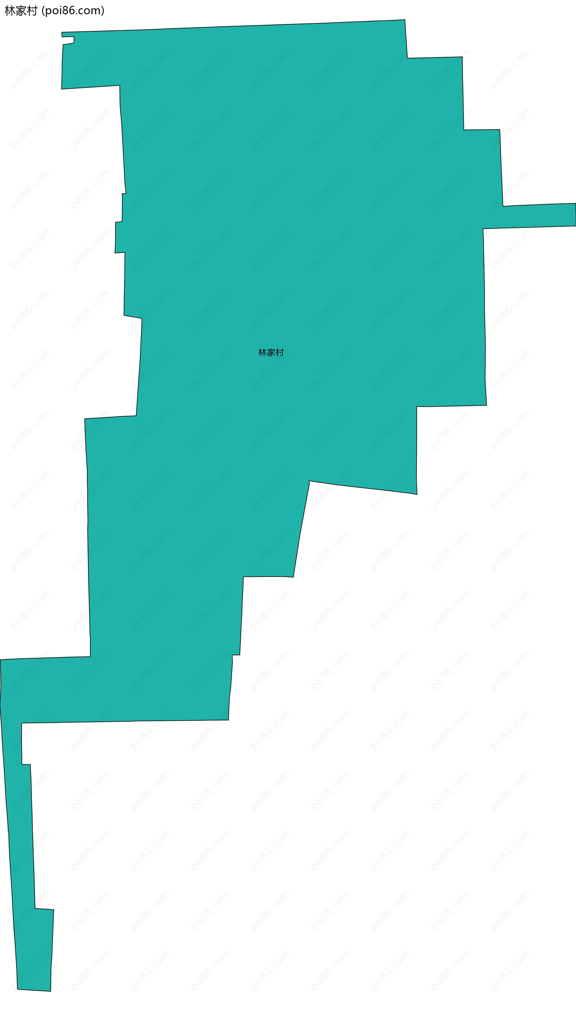 林家村边界地图