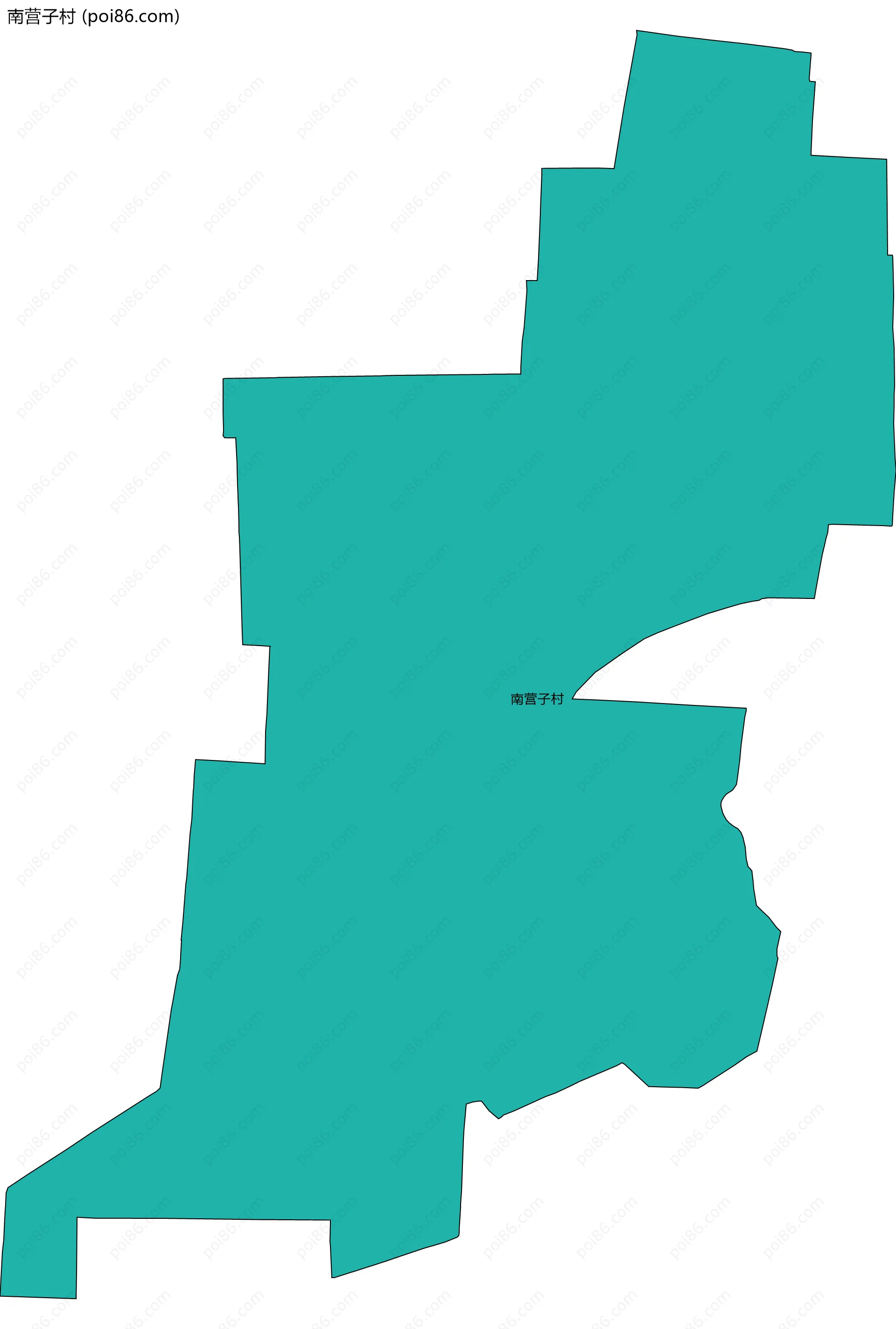 南营子村边界地图