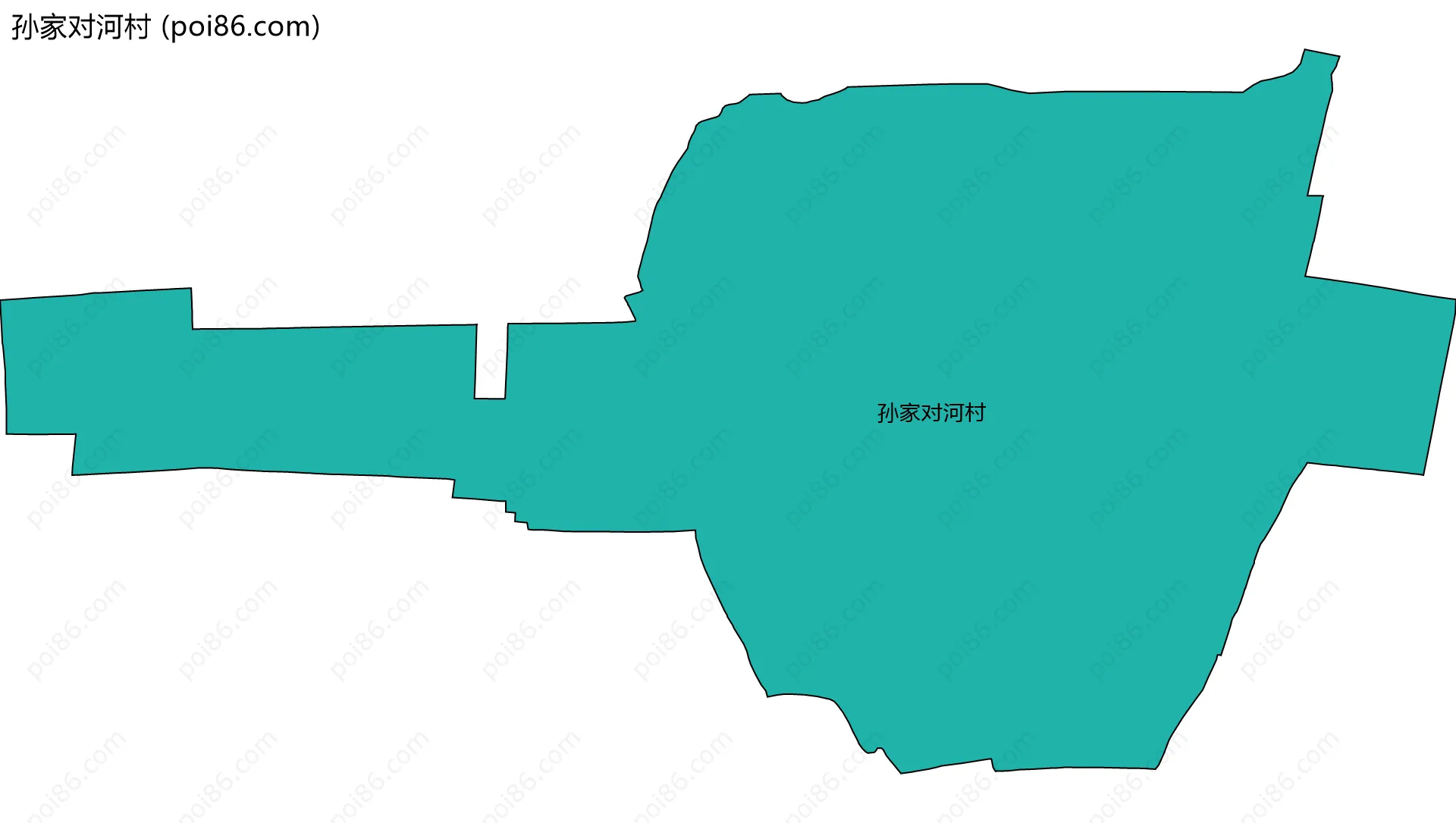 孙家对河村边界地图