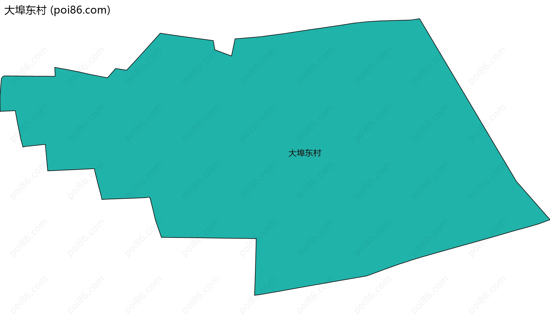大埠东村边界地图