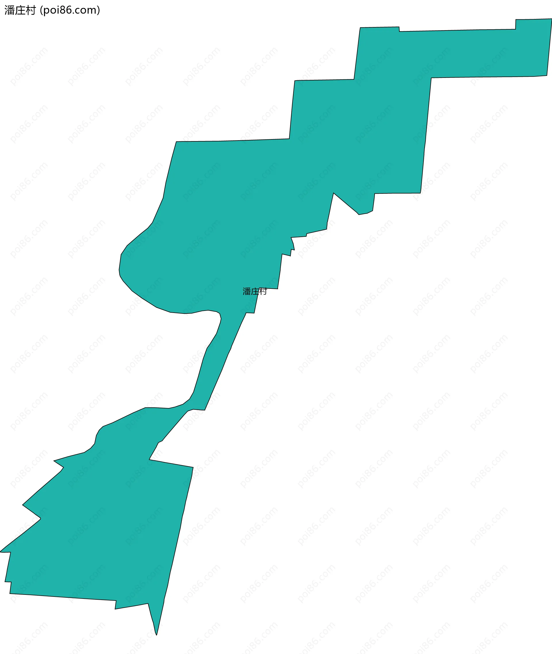 潘庄村边界地图