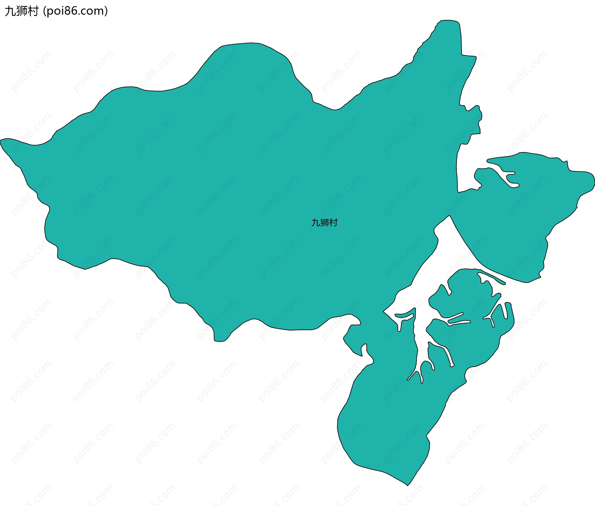 九狮村边界地图