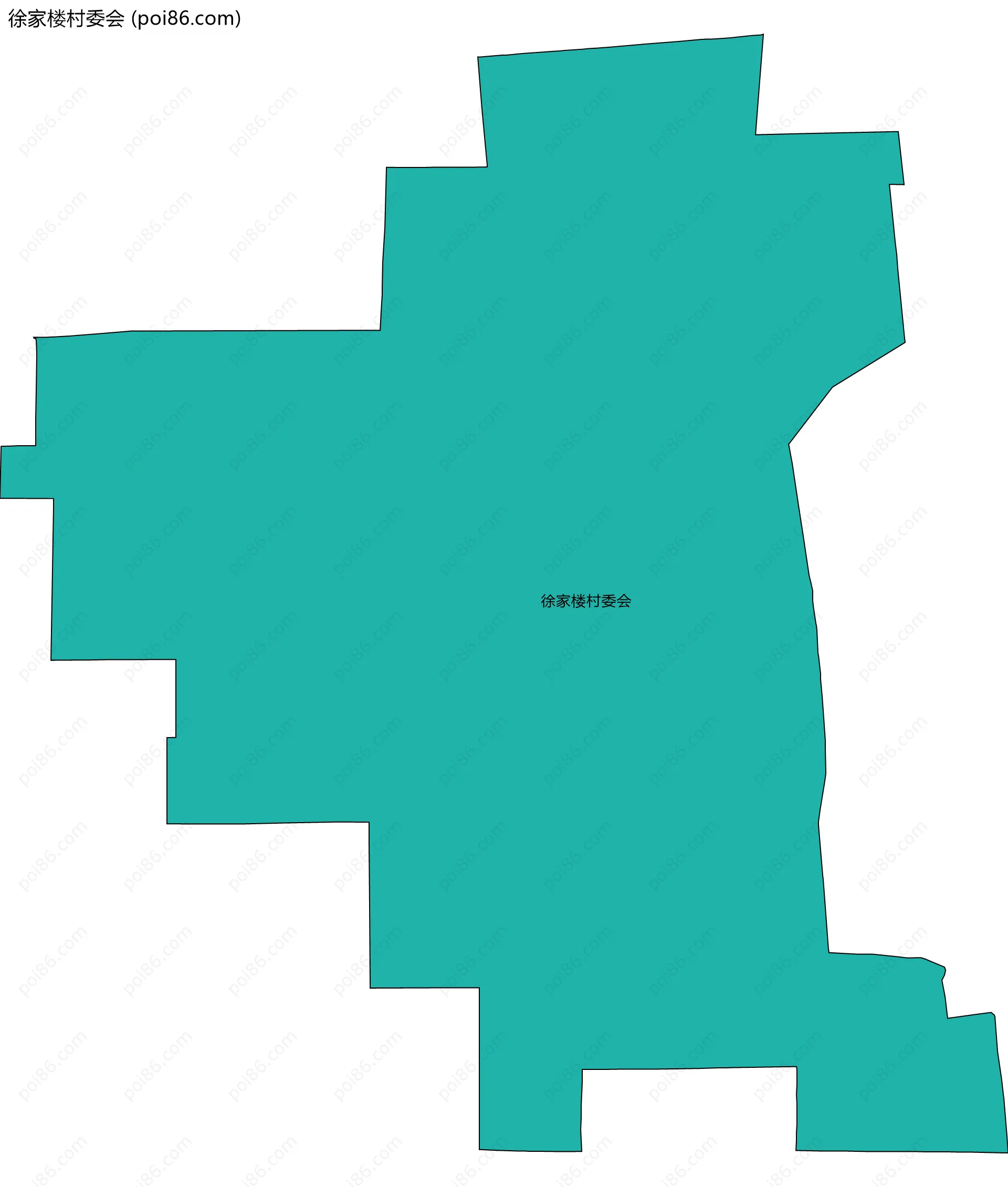 徐家楼村委会边界地图