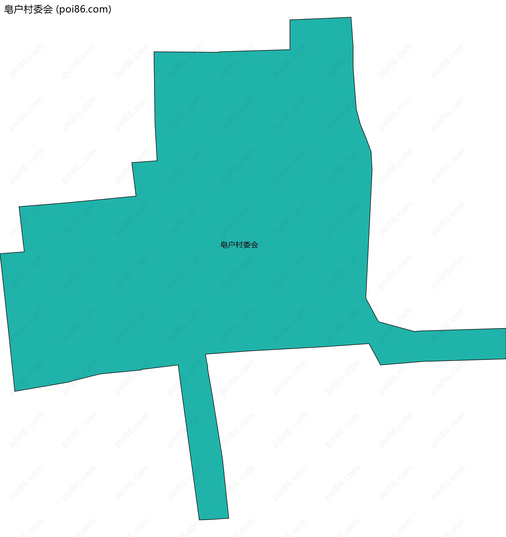 皂户村委会边界地图