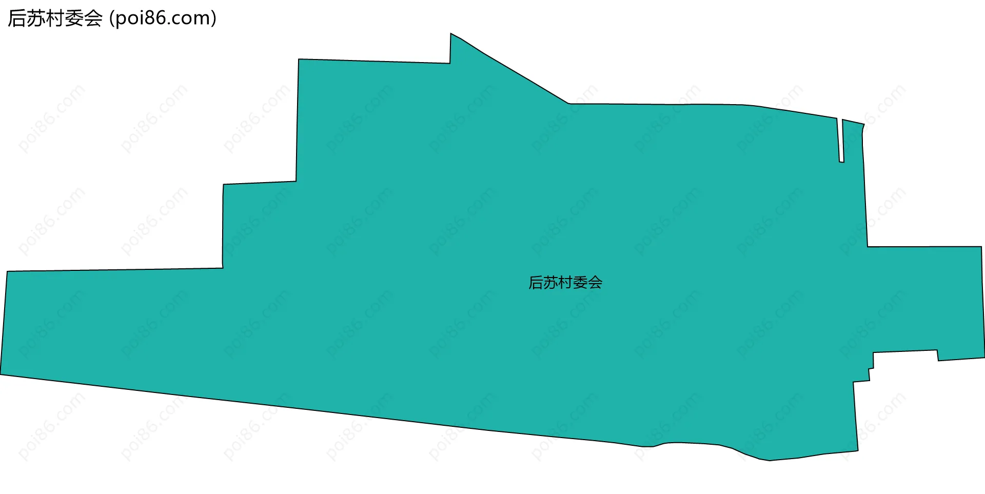 后苏村委会边界地图