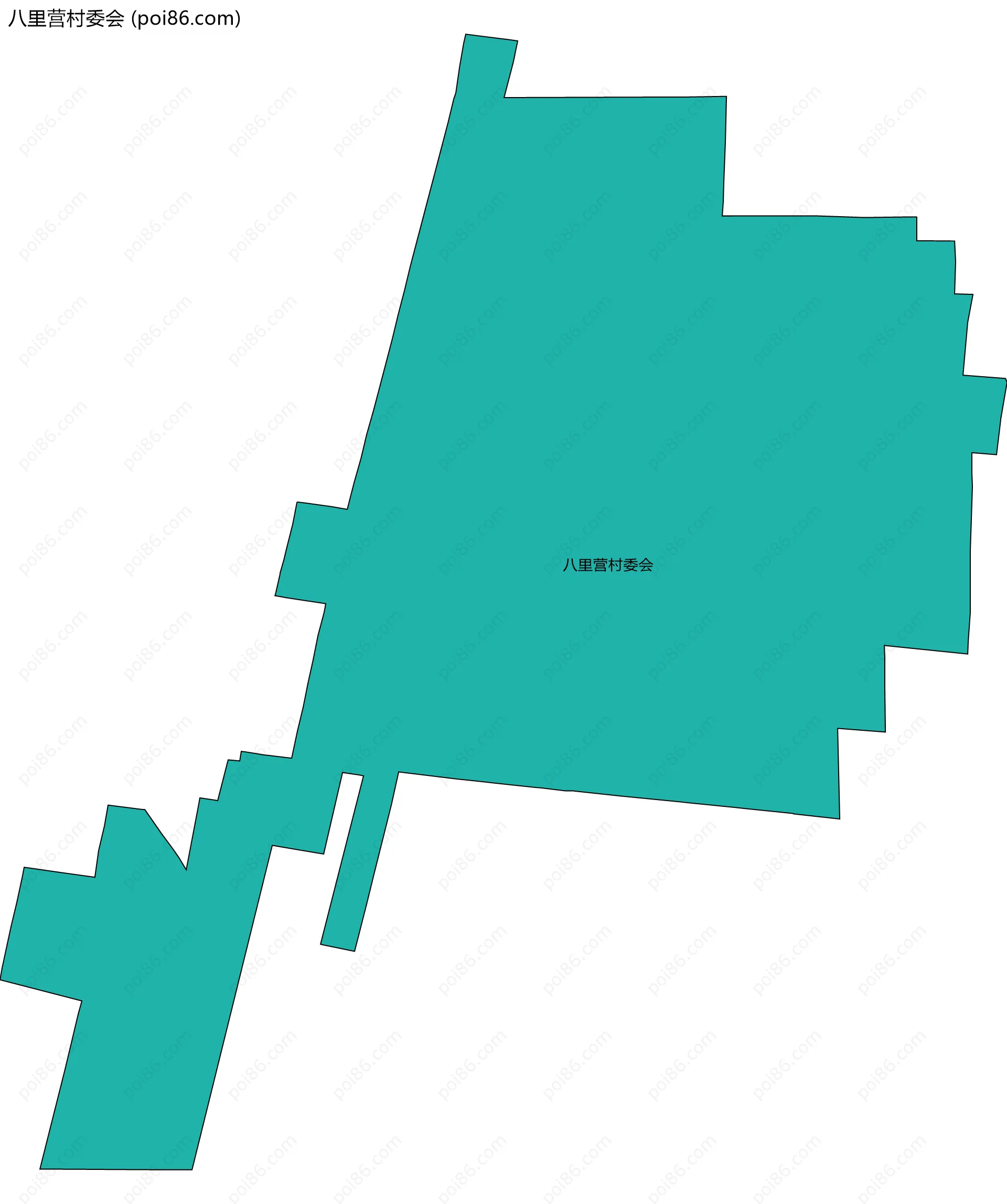 八里营村委会边界地图
