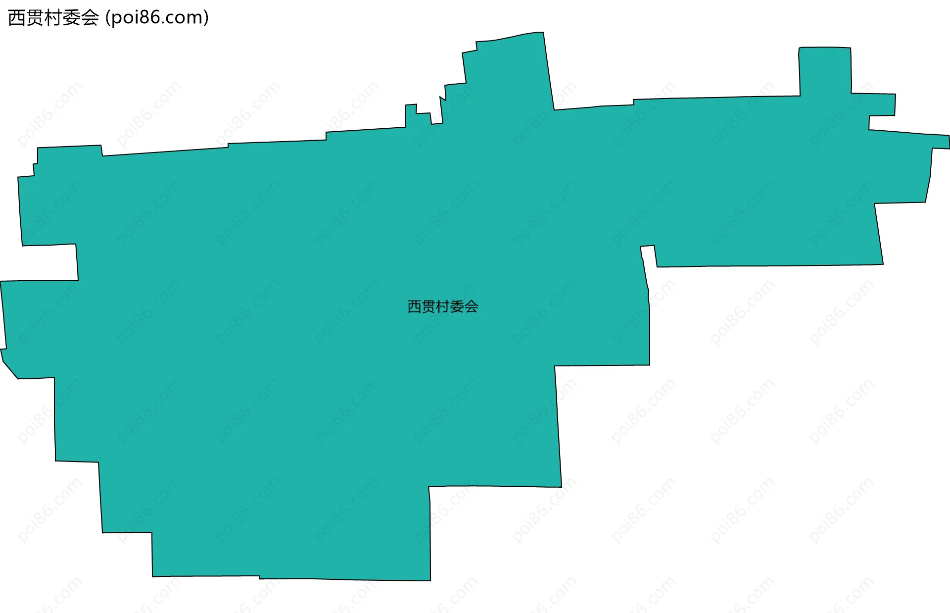 西贯村委会边界地图