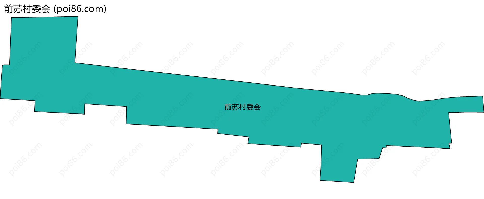 前苏村委会边界地图