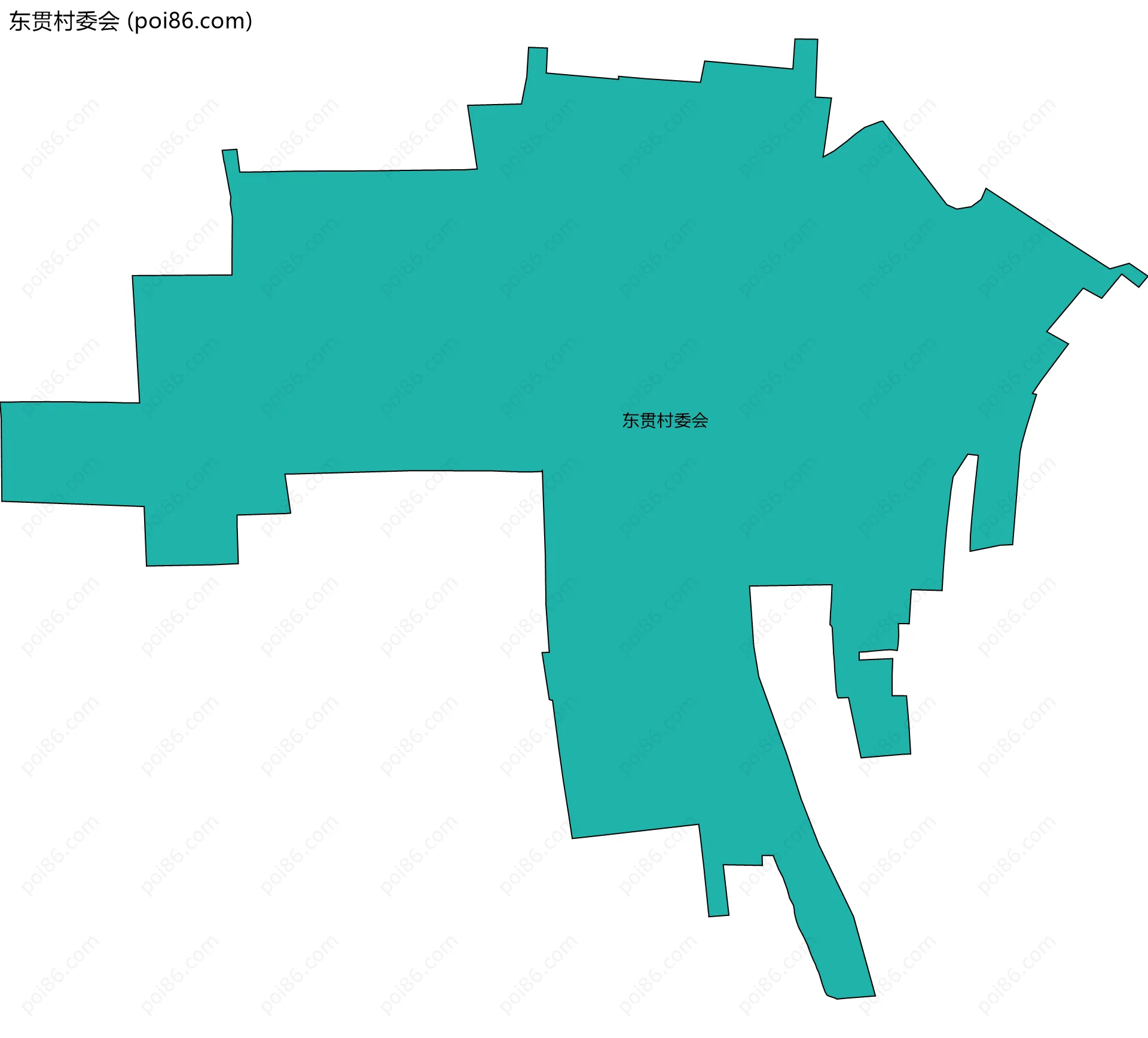东贯村委会边界地图