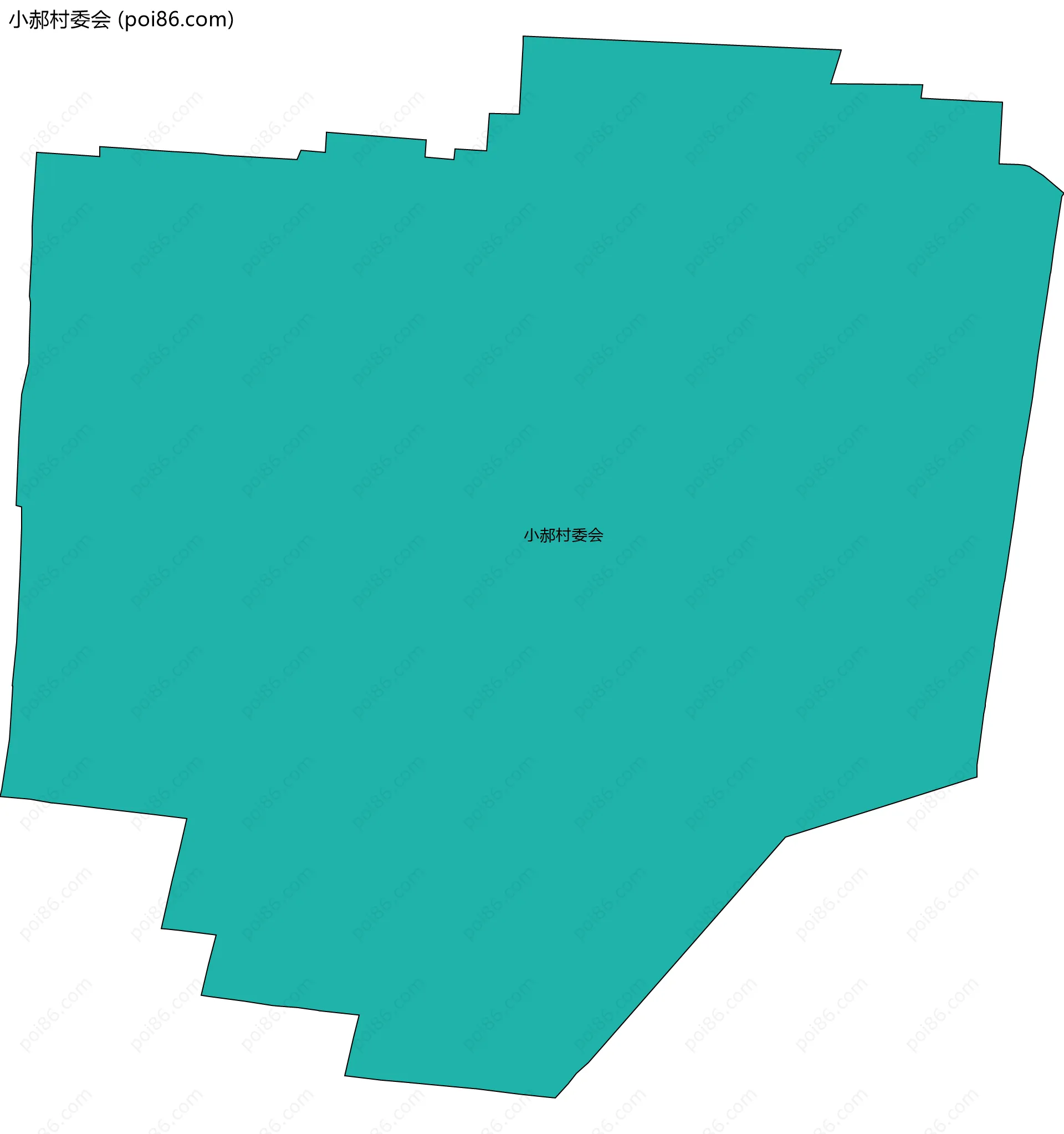 小郝村委会边界地图