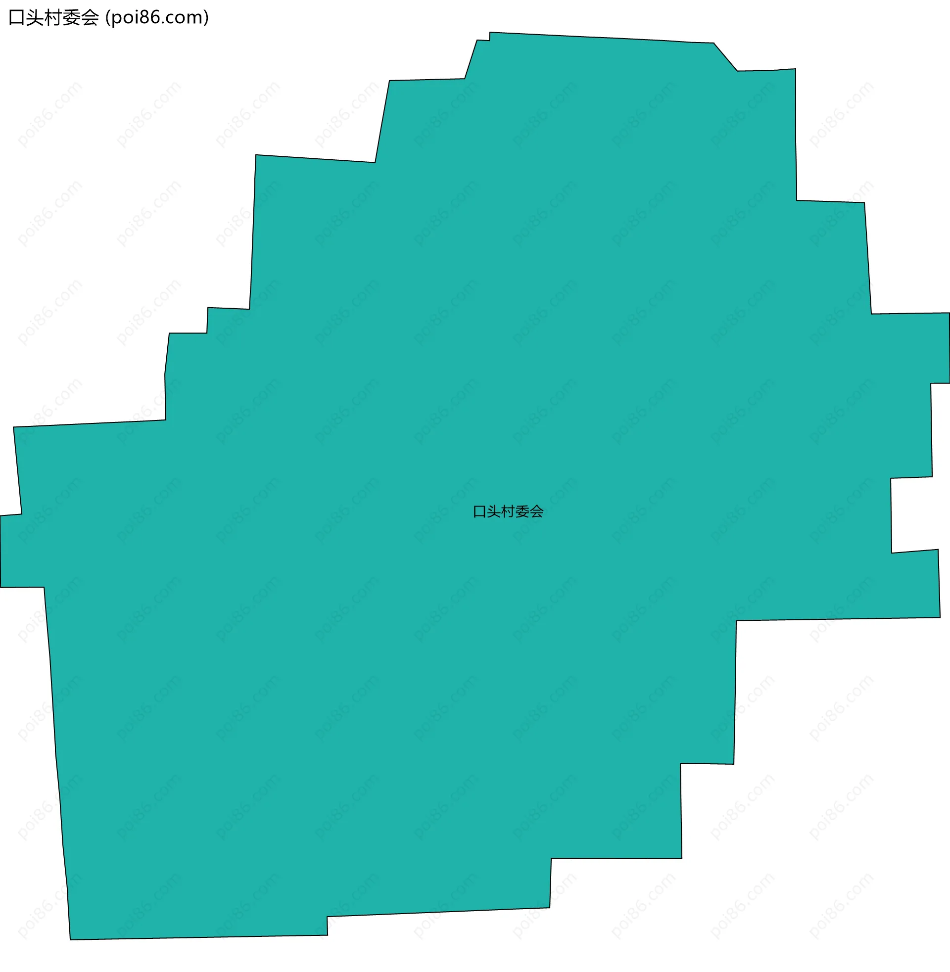 口头村委会边界地图
