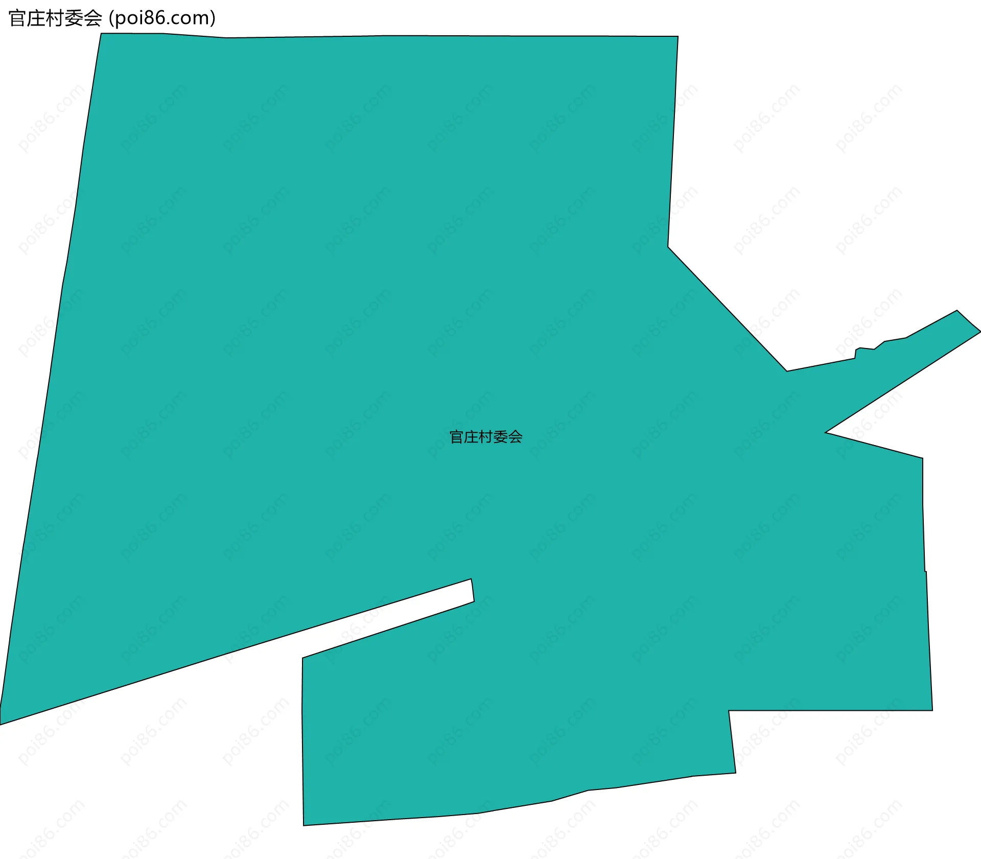 官庄村委会边界地图