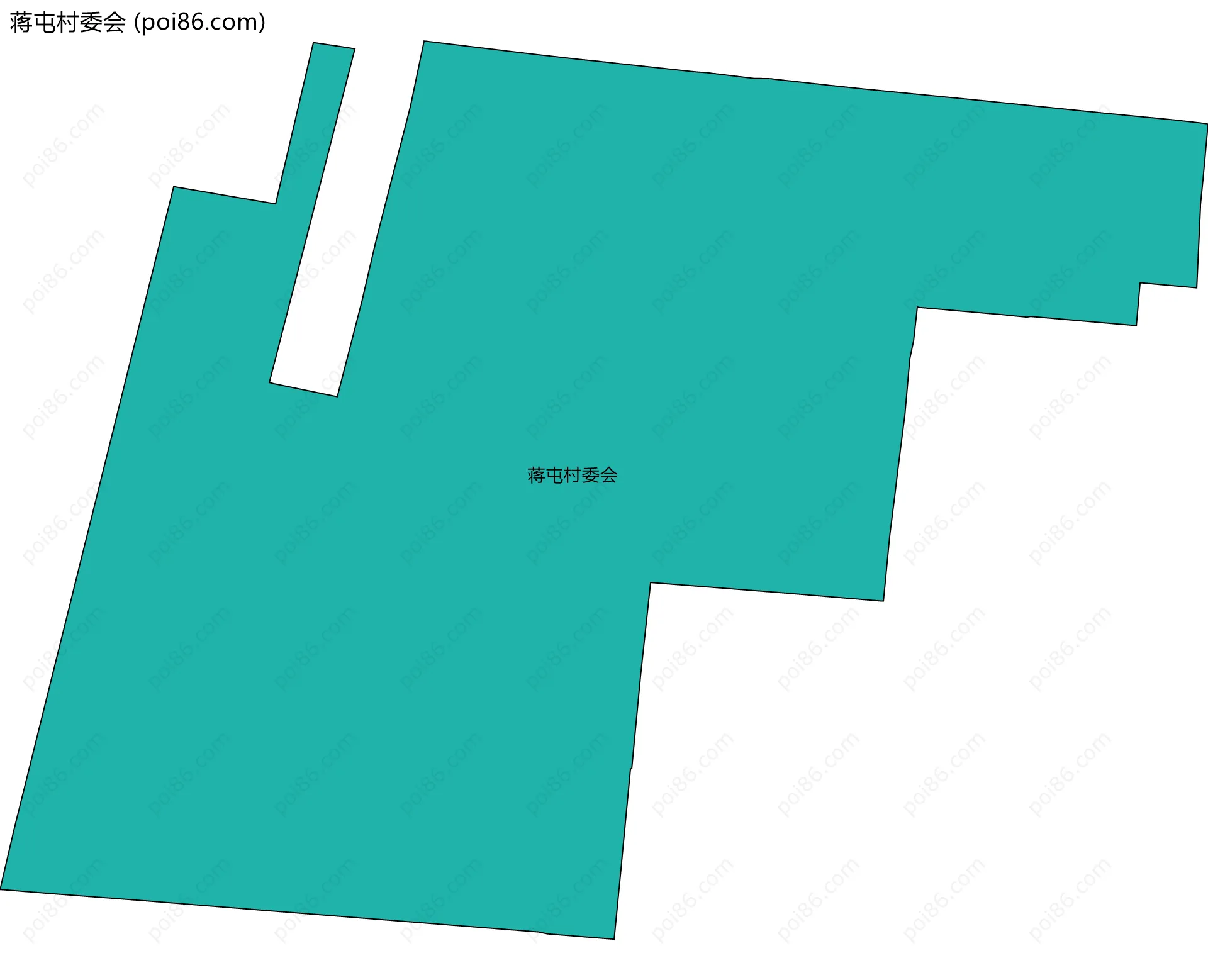 蒋屯村委会边界地图