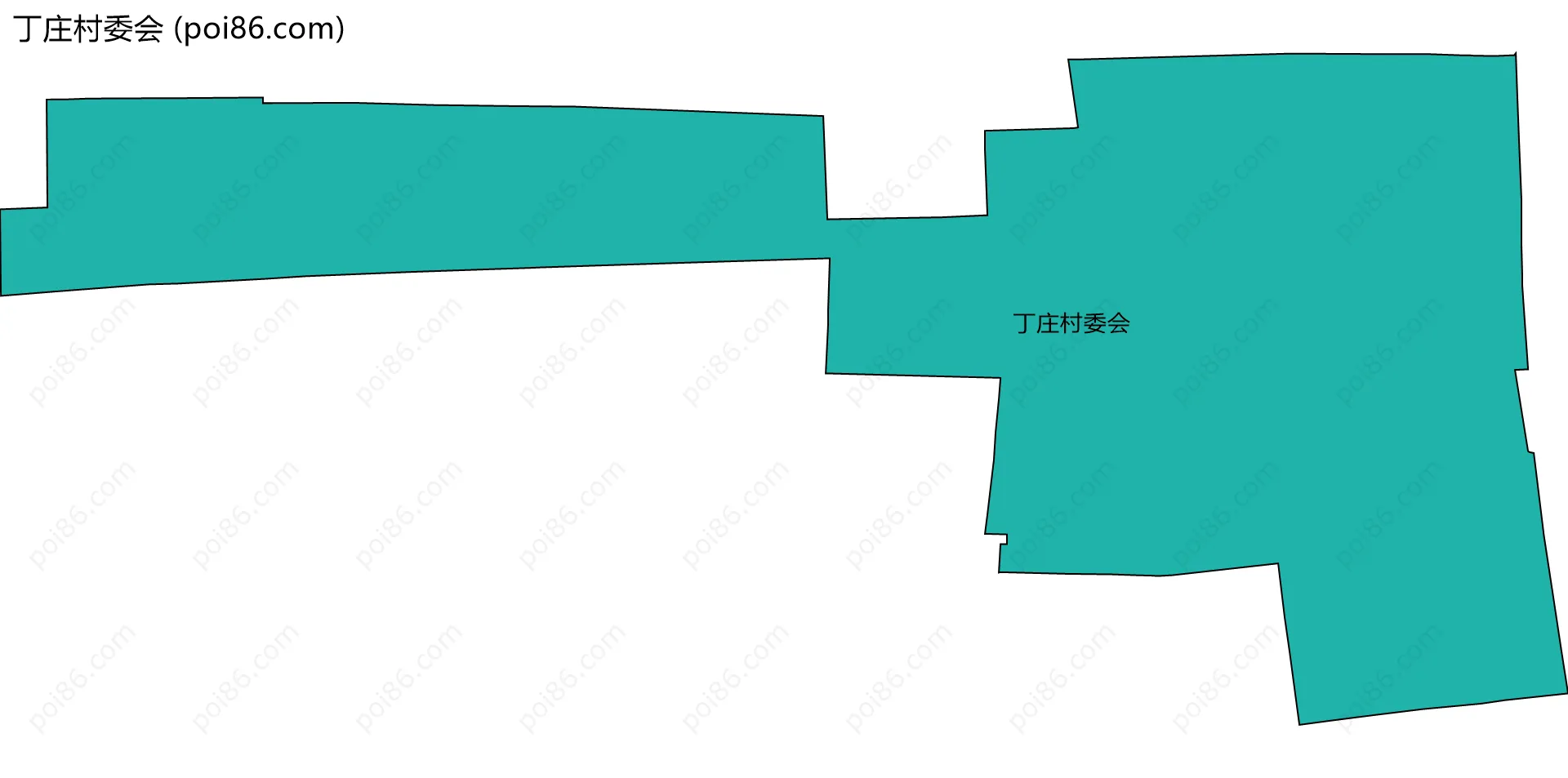 丁庄村委会边界地图