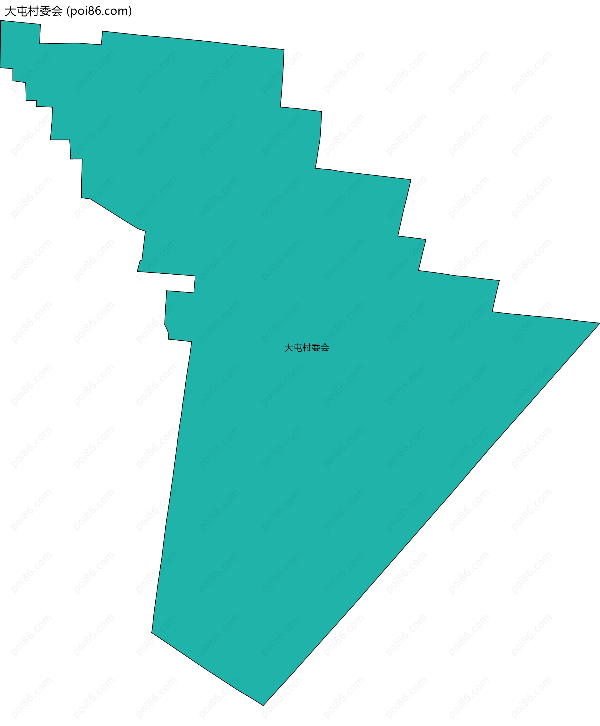 大屯村委会边界地图