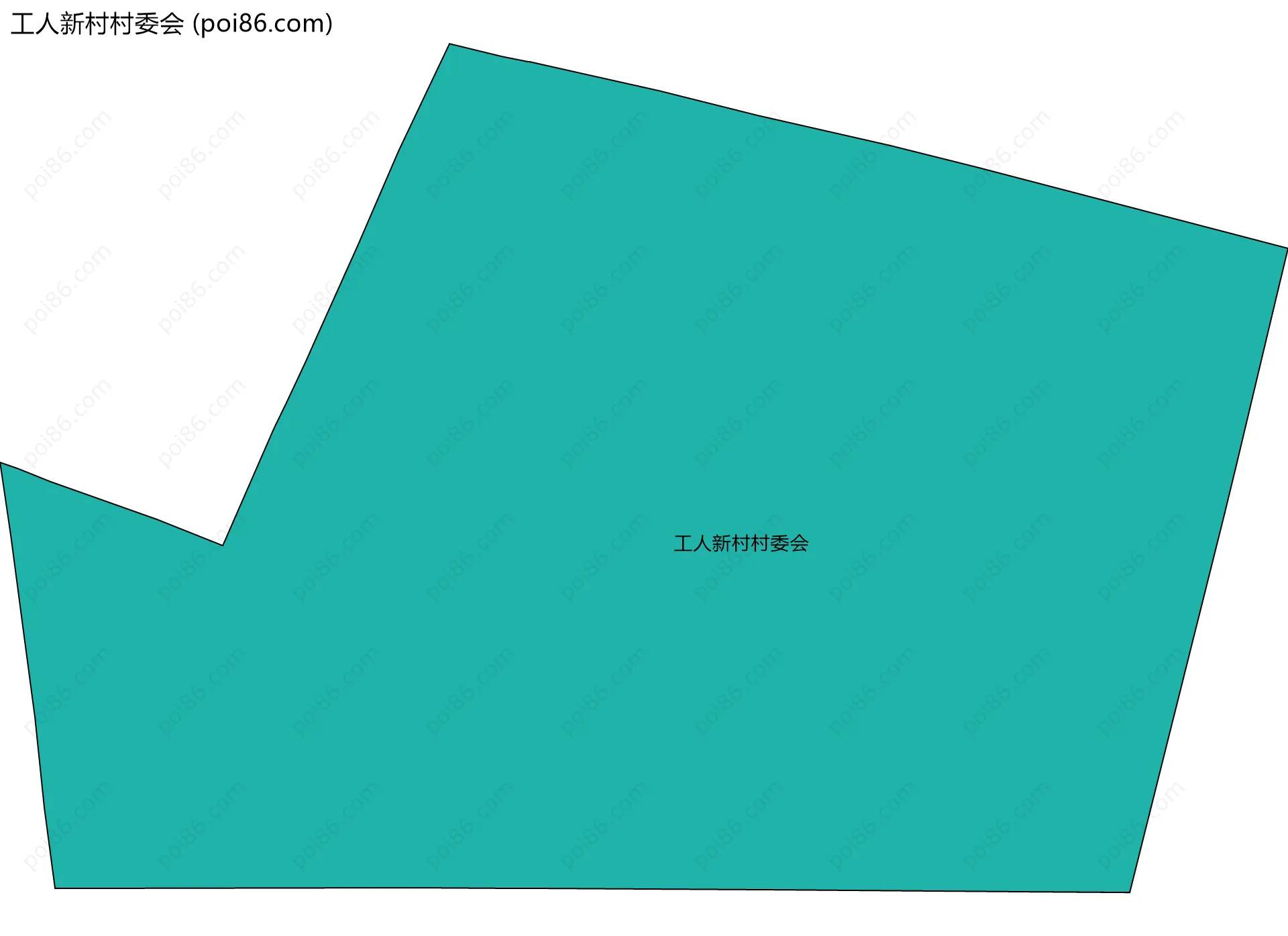 工人新村村委会边界地图
