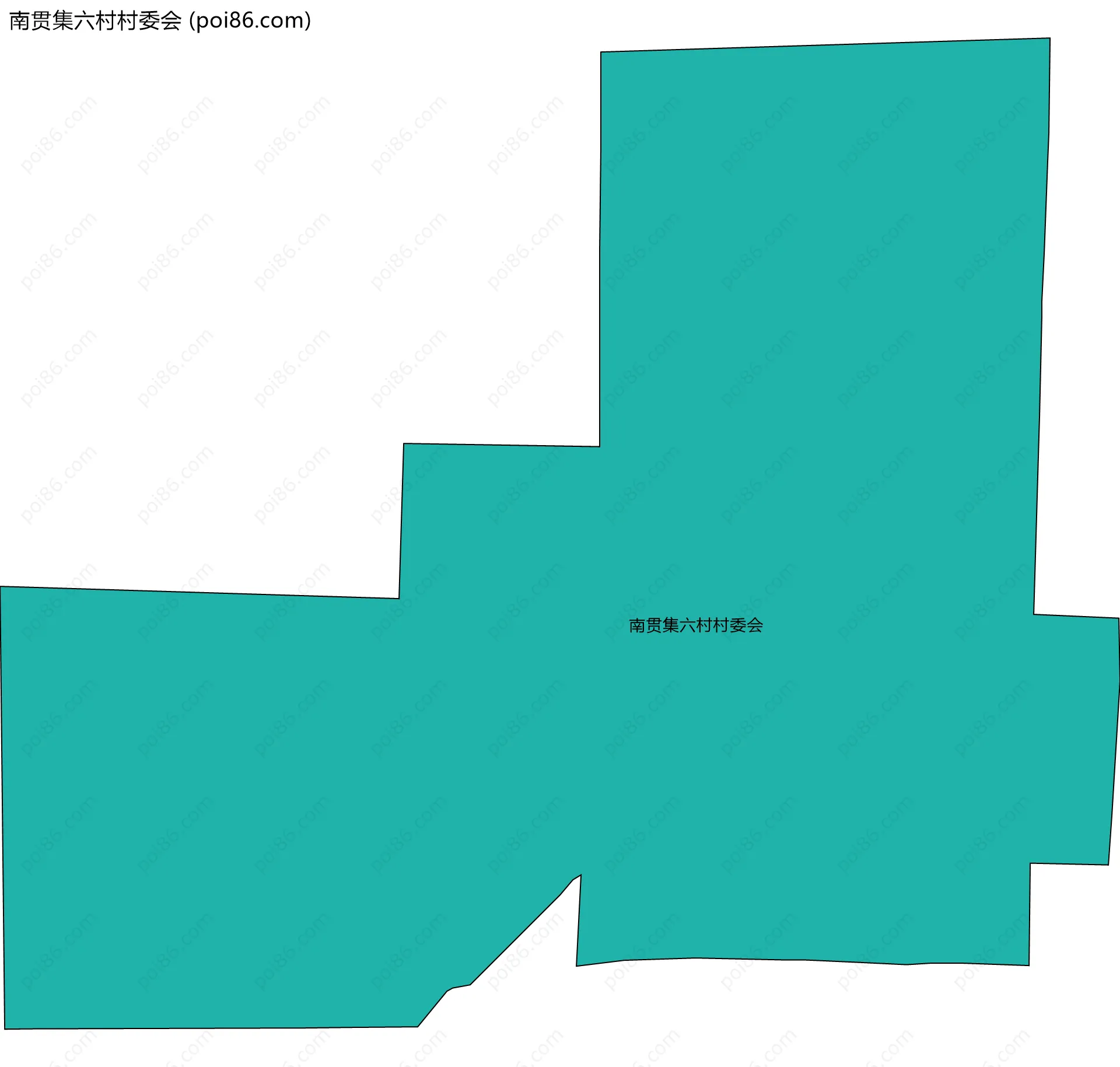 南贯集六村村委会边界地图