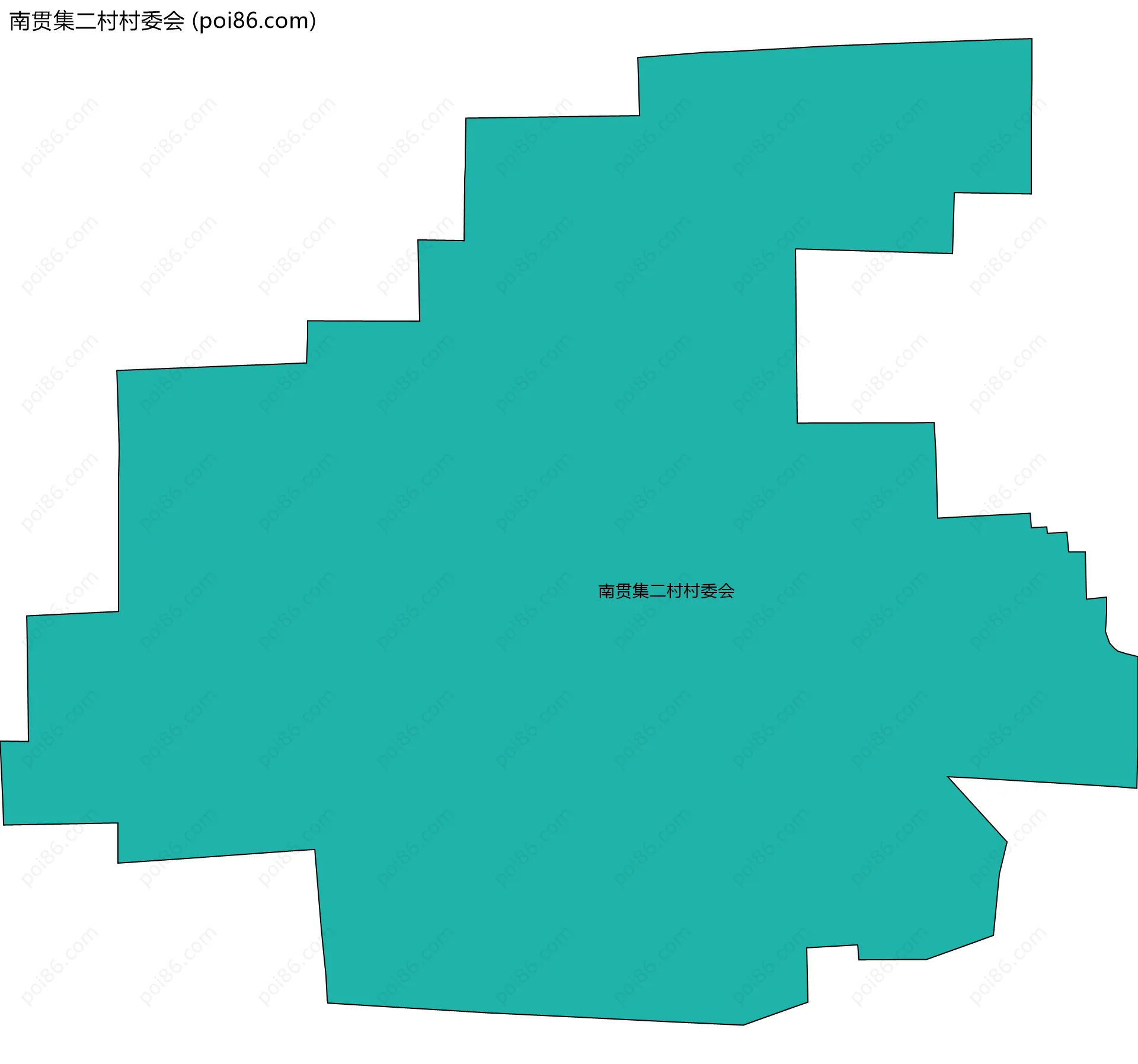 南贯集二村村委会边界地图