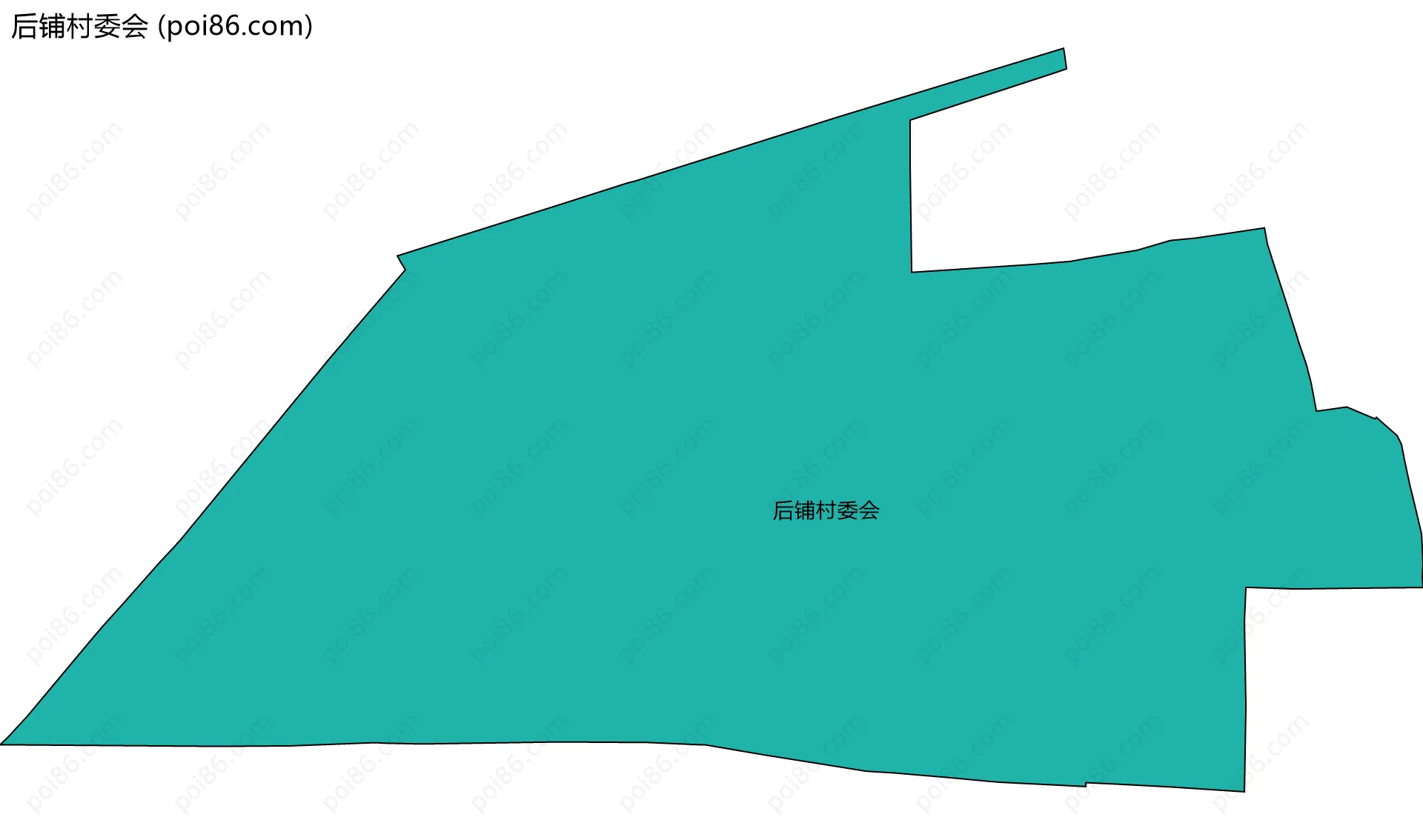 后铺村委会边界地图