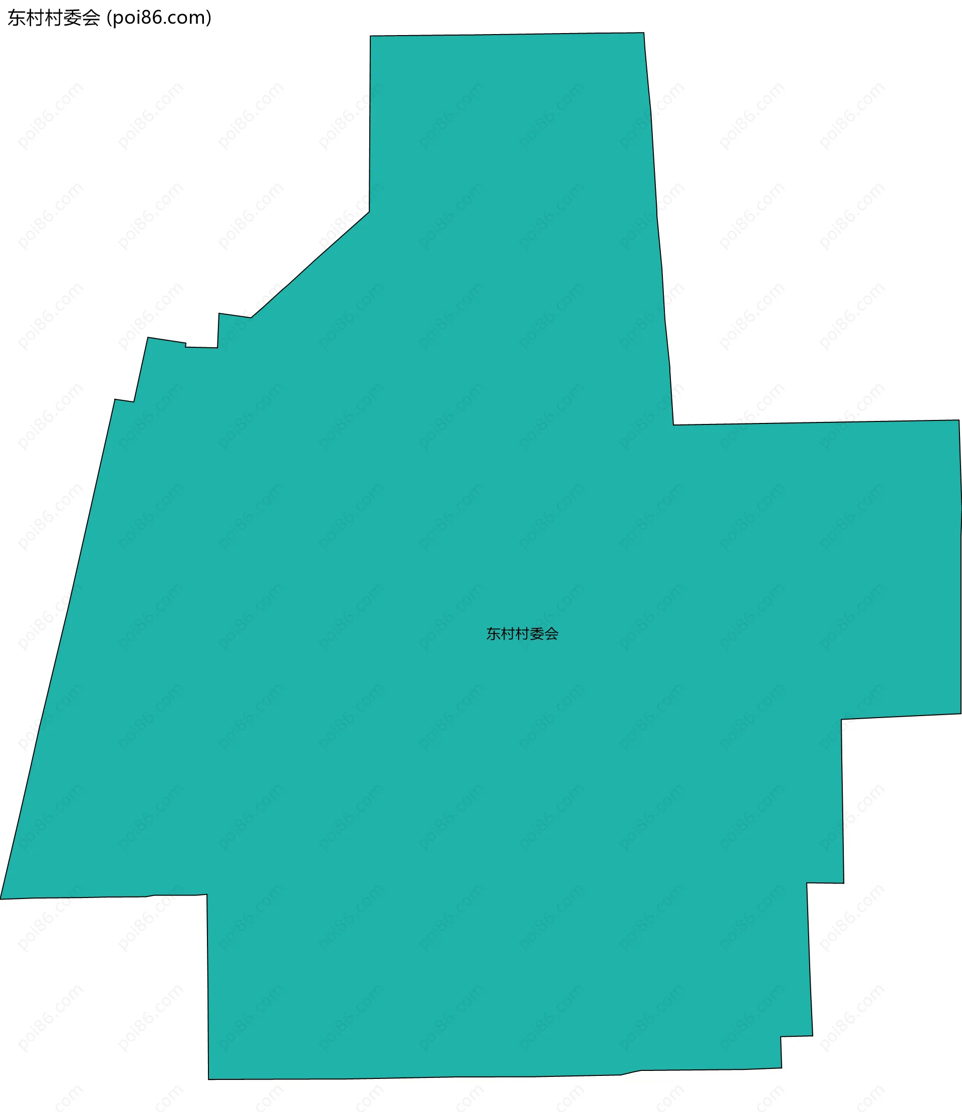 东村村委会边界地图