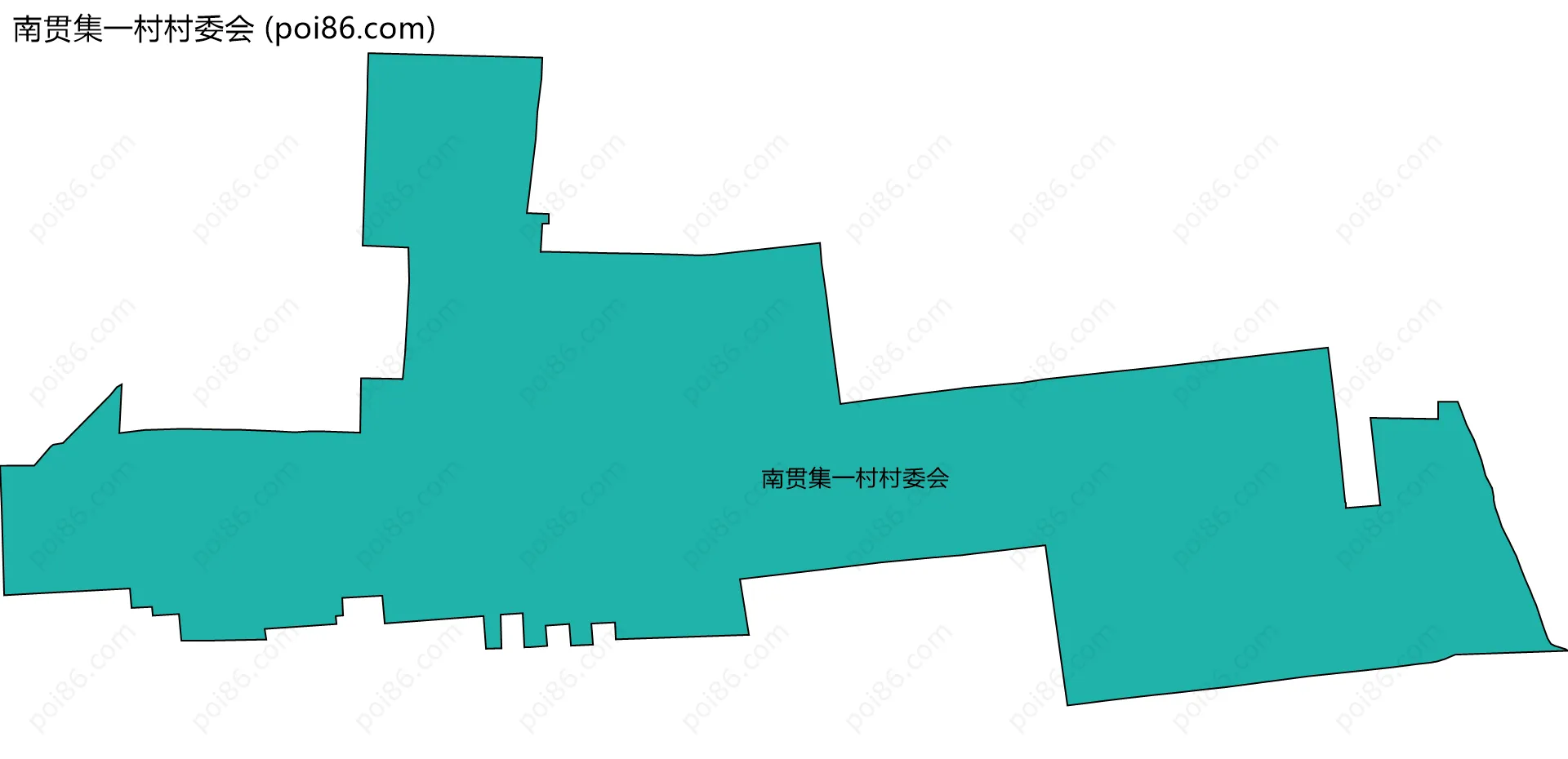 南贯集一村村委会边界地图
