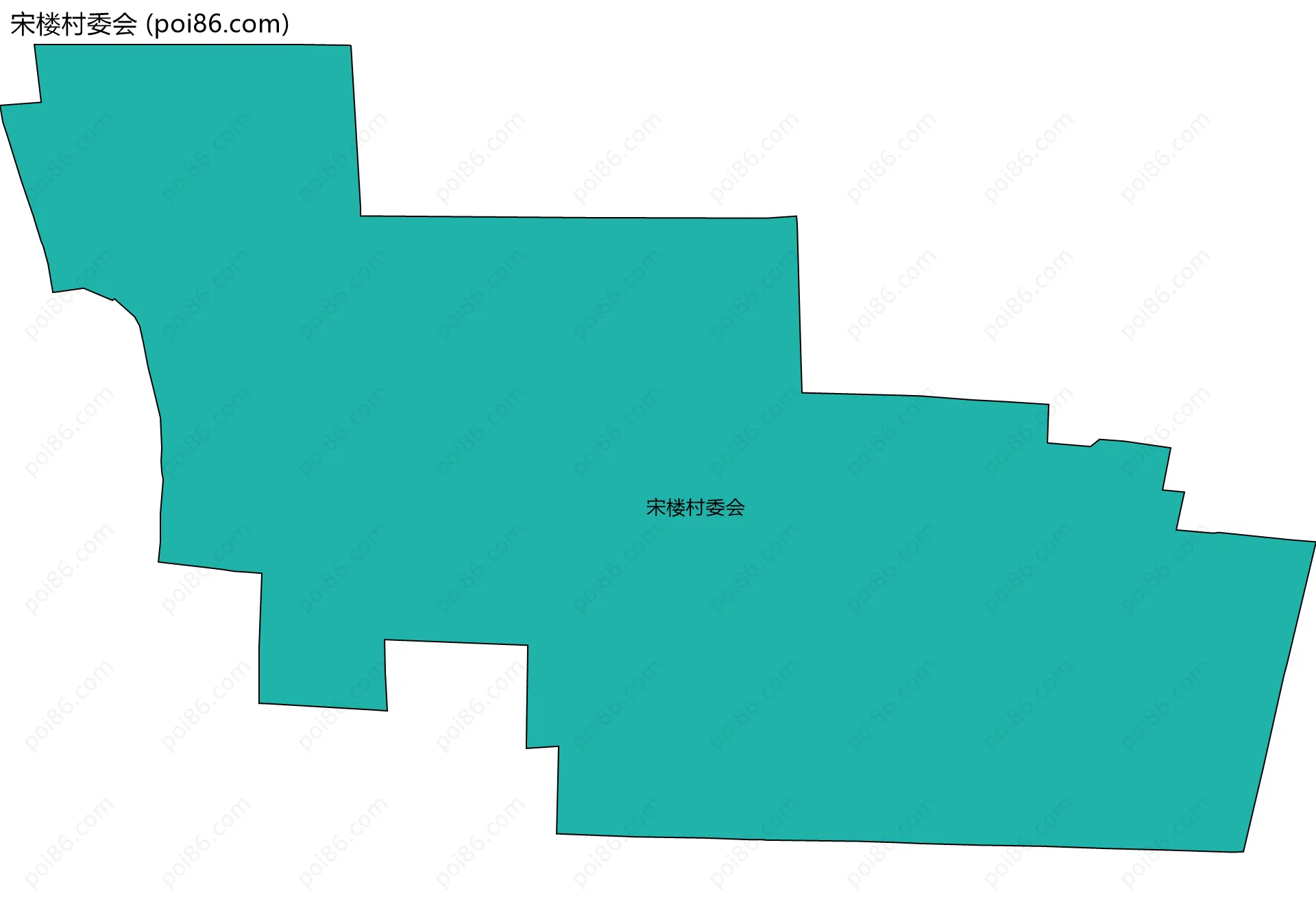 宋楼村委会边界地图