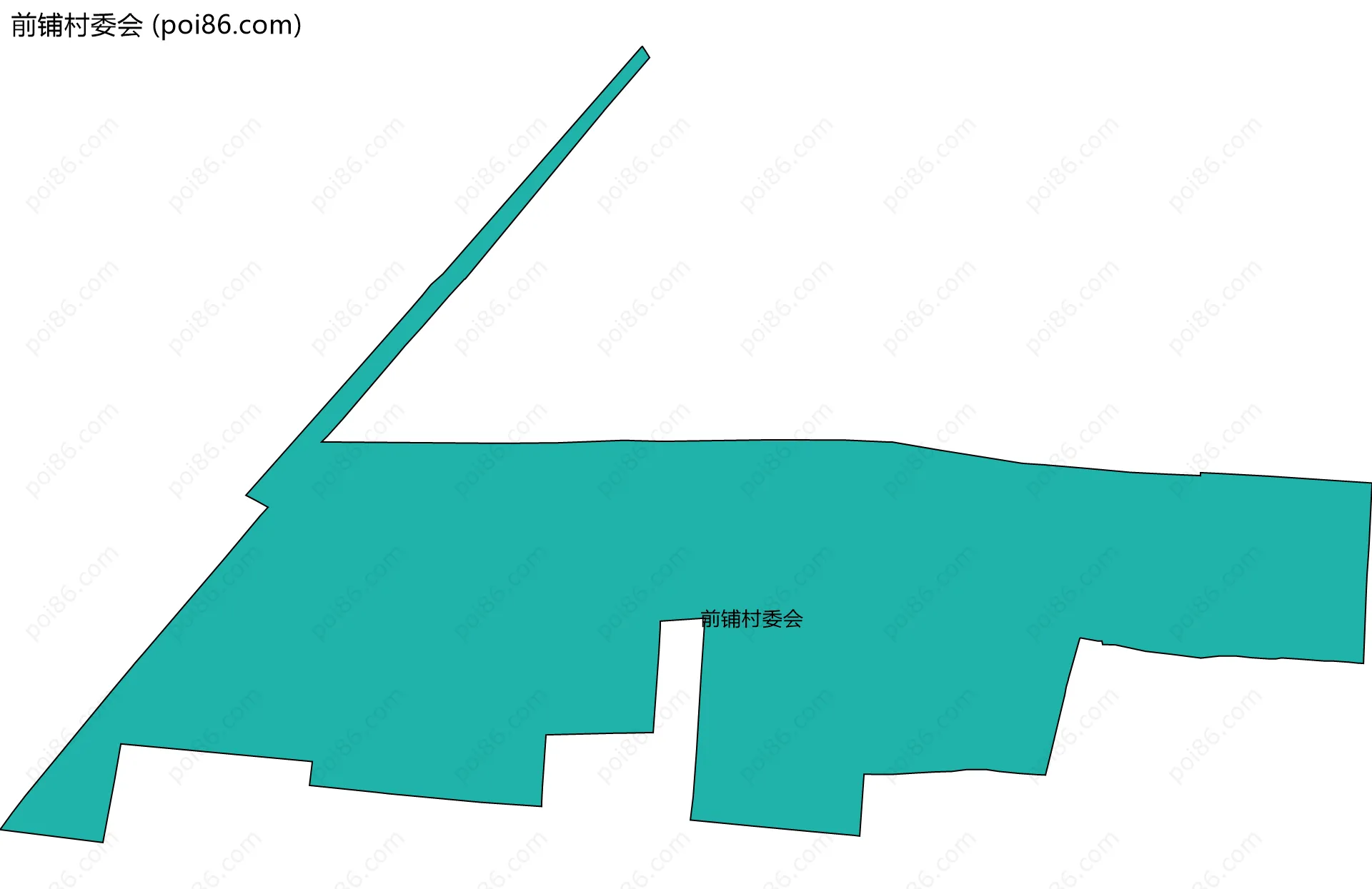 前铺村委会边界地图