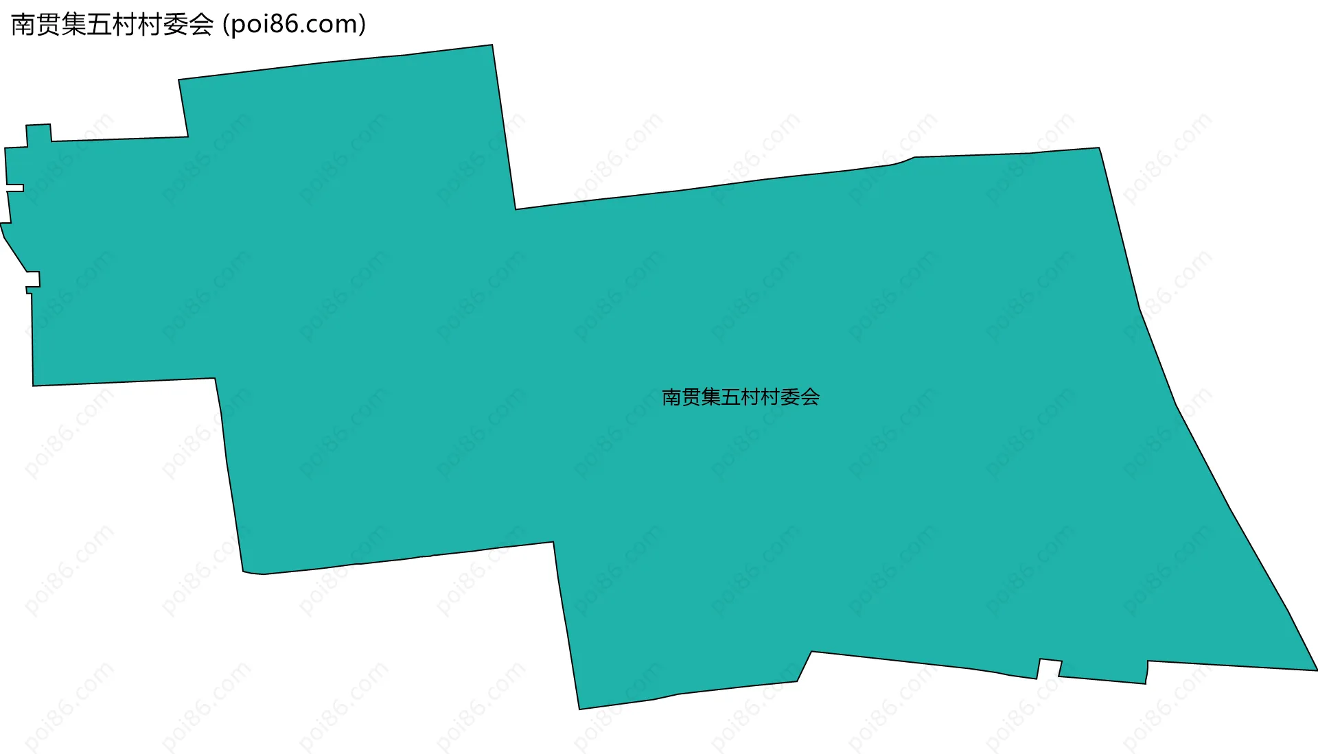 南贯集五村村委会边界地图