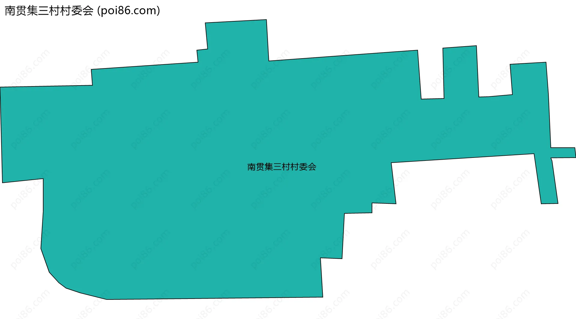 南贯集三村村委会边界地图