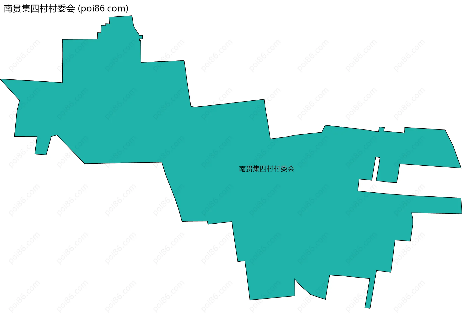 南贯集四村村委会边界地图