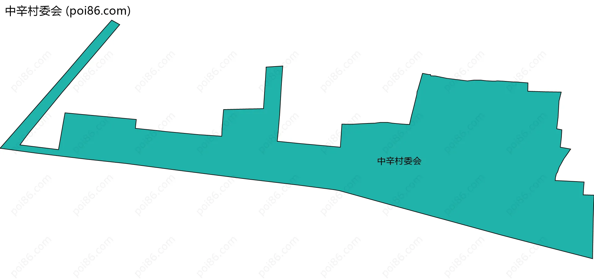 中辛村委会边界地图