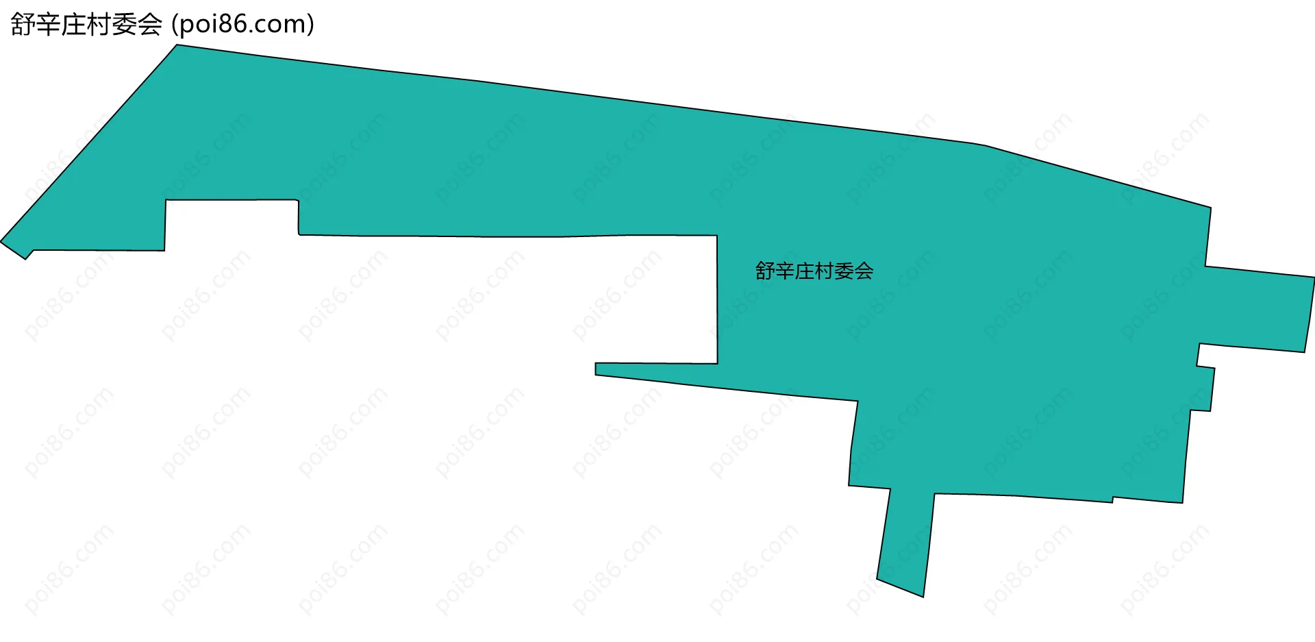 舒辛庄村委会边界地图