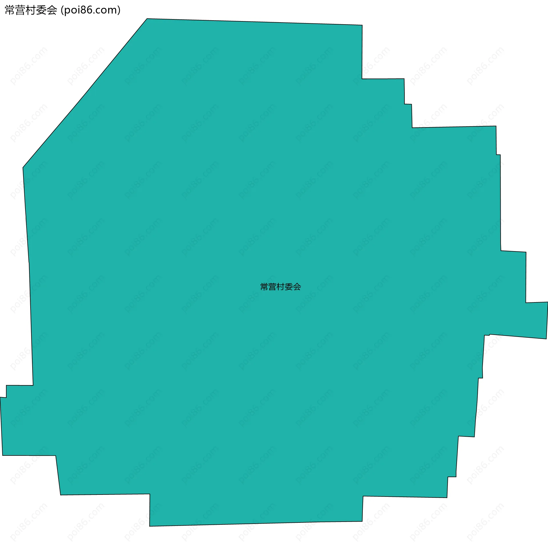 常营村委会边界地图