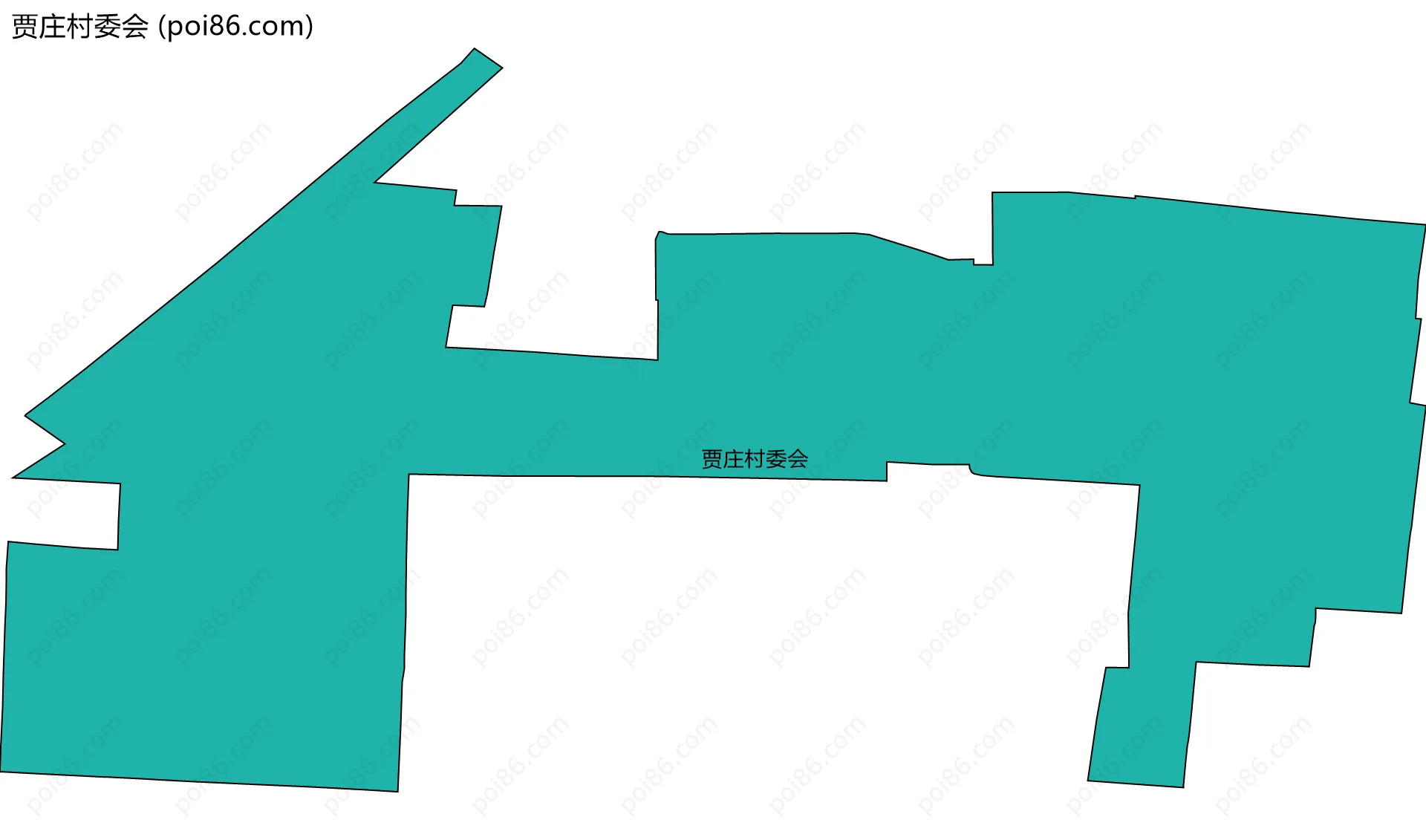 贾庄村委会边界地图