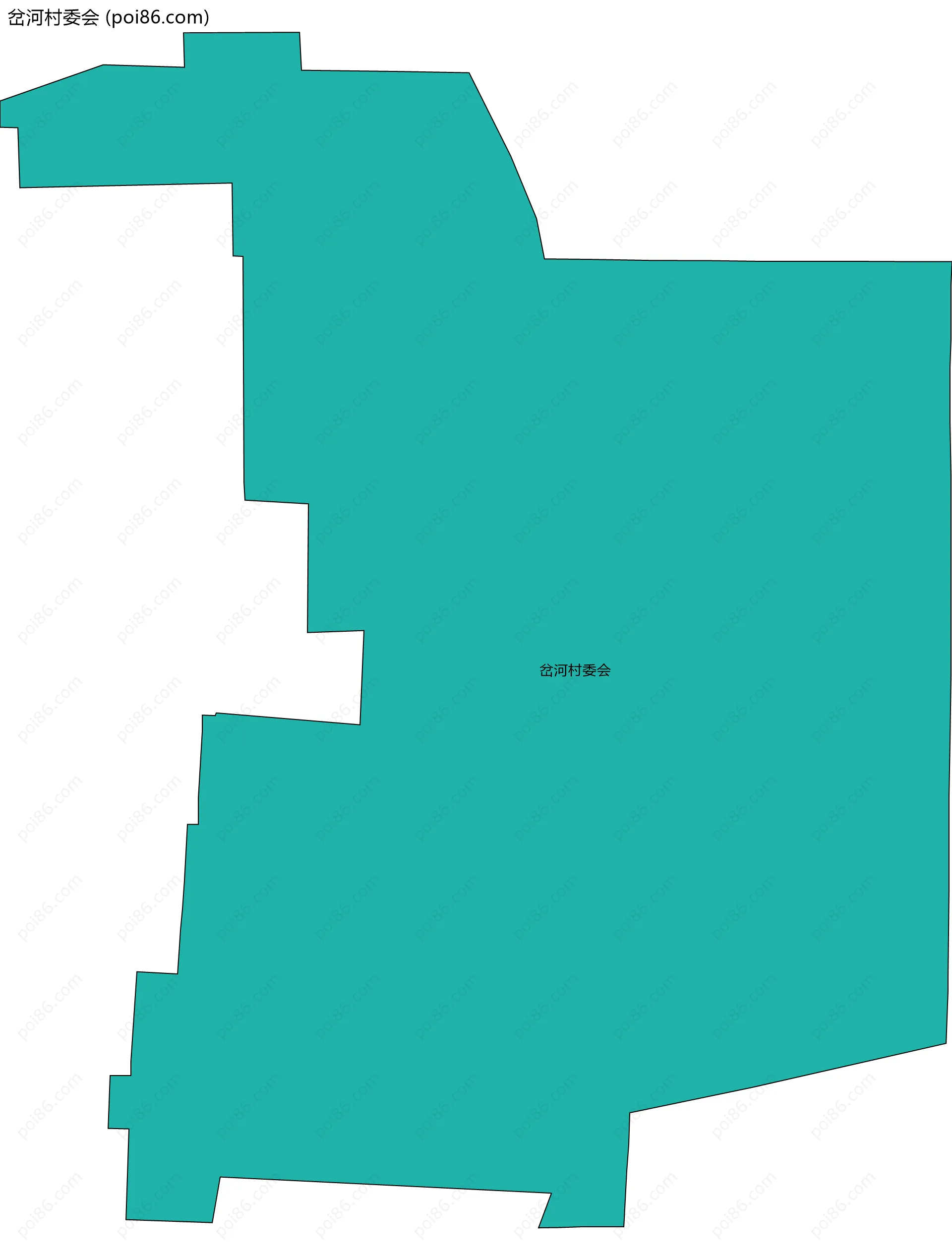 岔河村委会边界地图