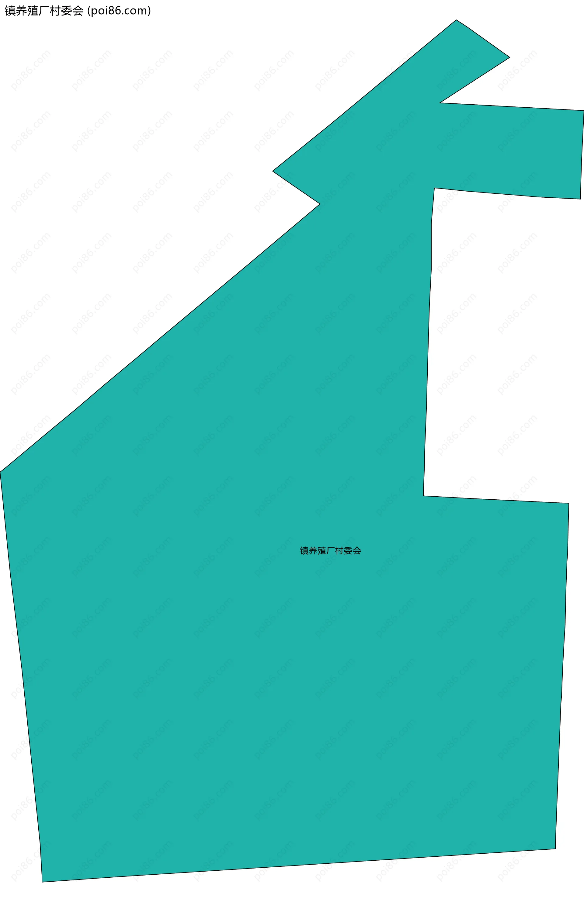 镇养殖厂村委会边界地图