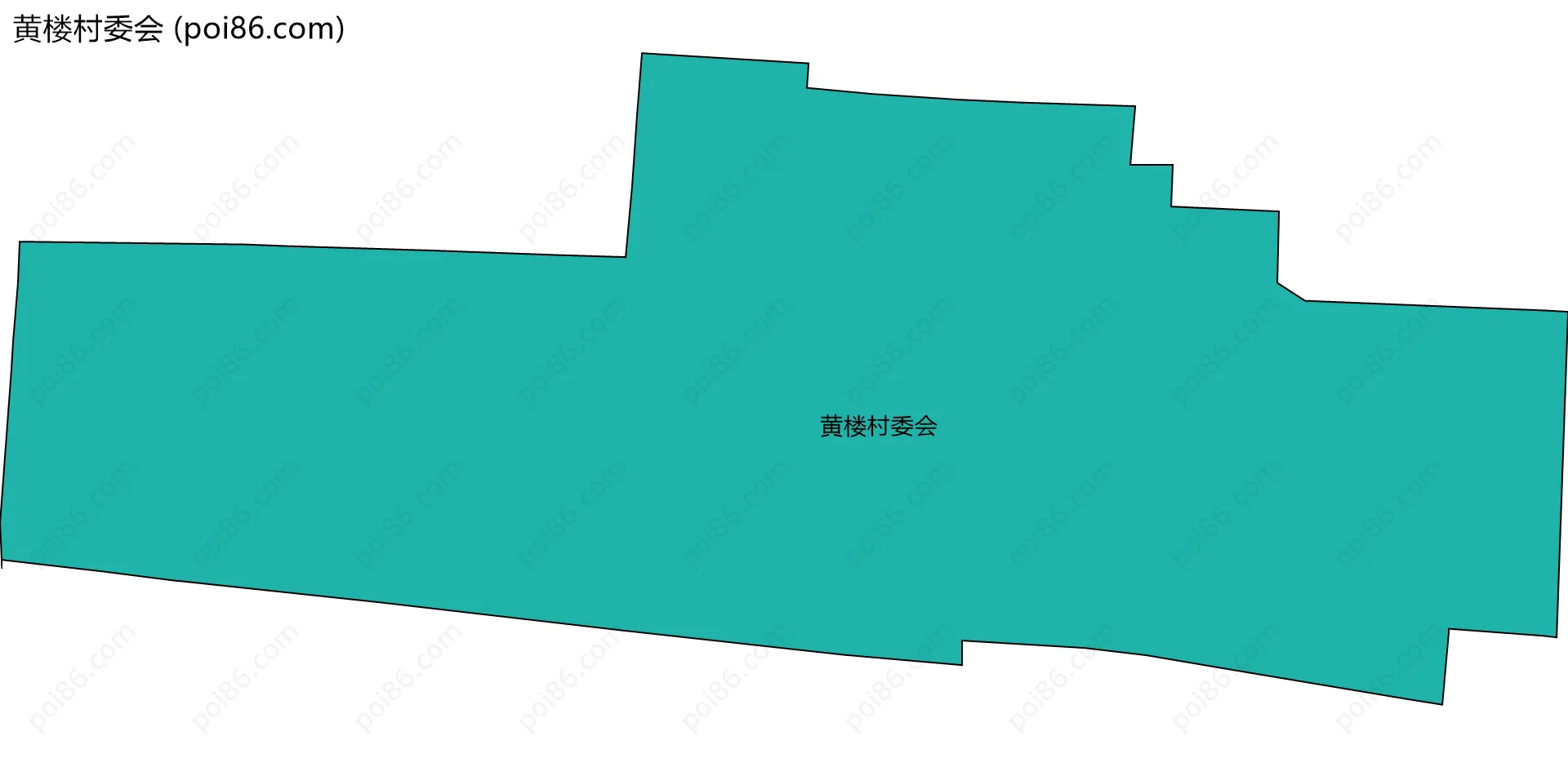 黄楼村委会边界地图