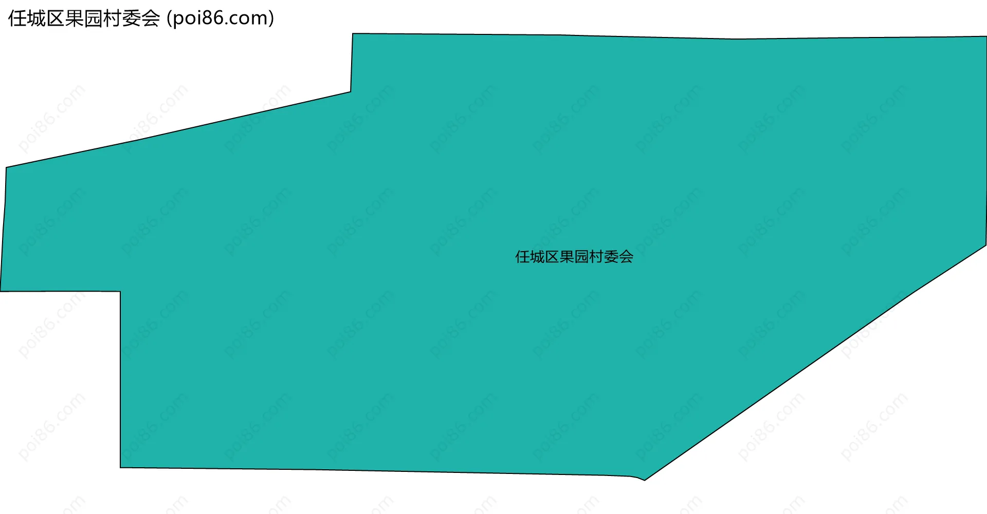 任城区果园村委会边界地图