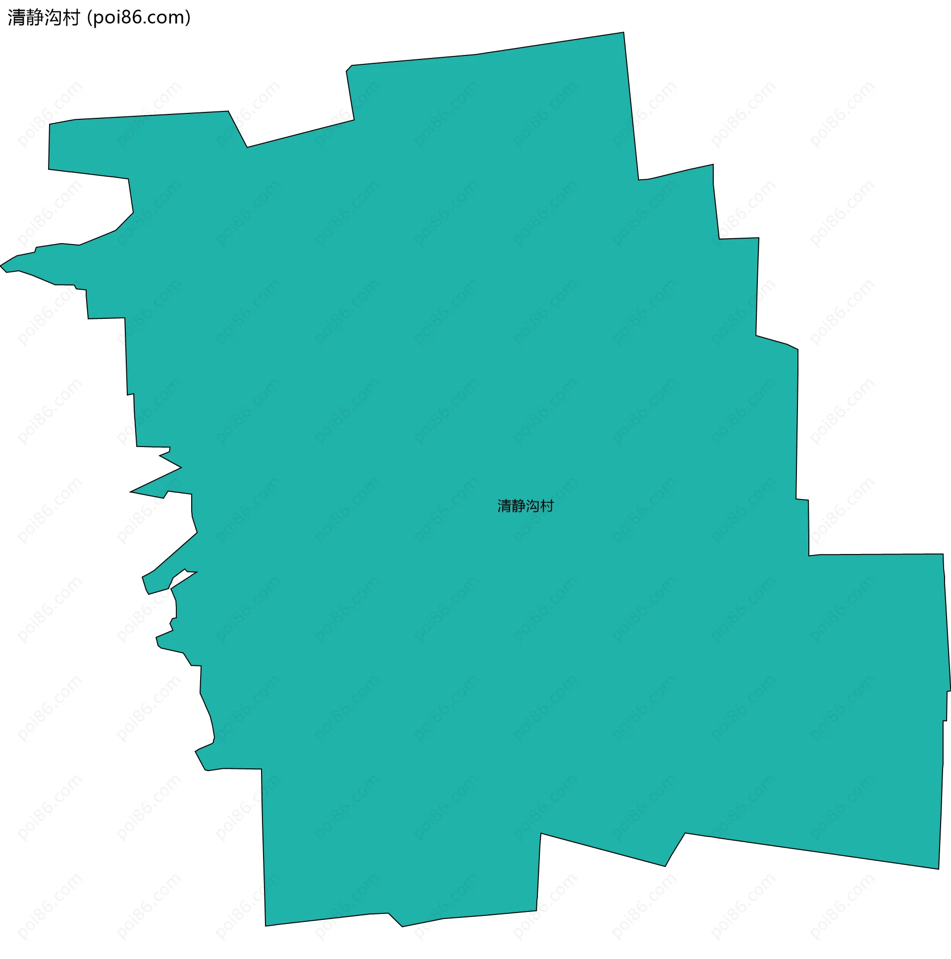 清静沟村边界地图