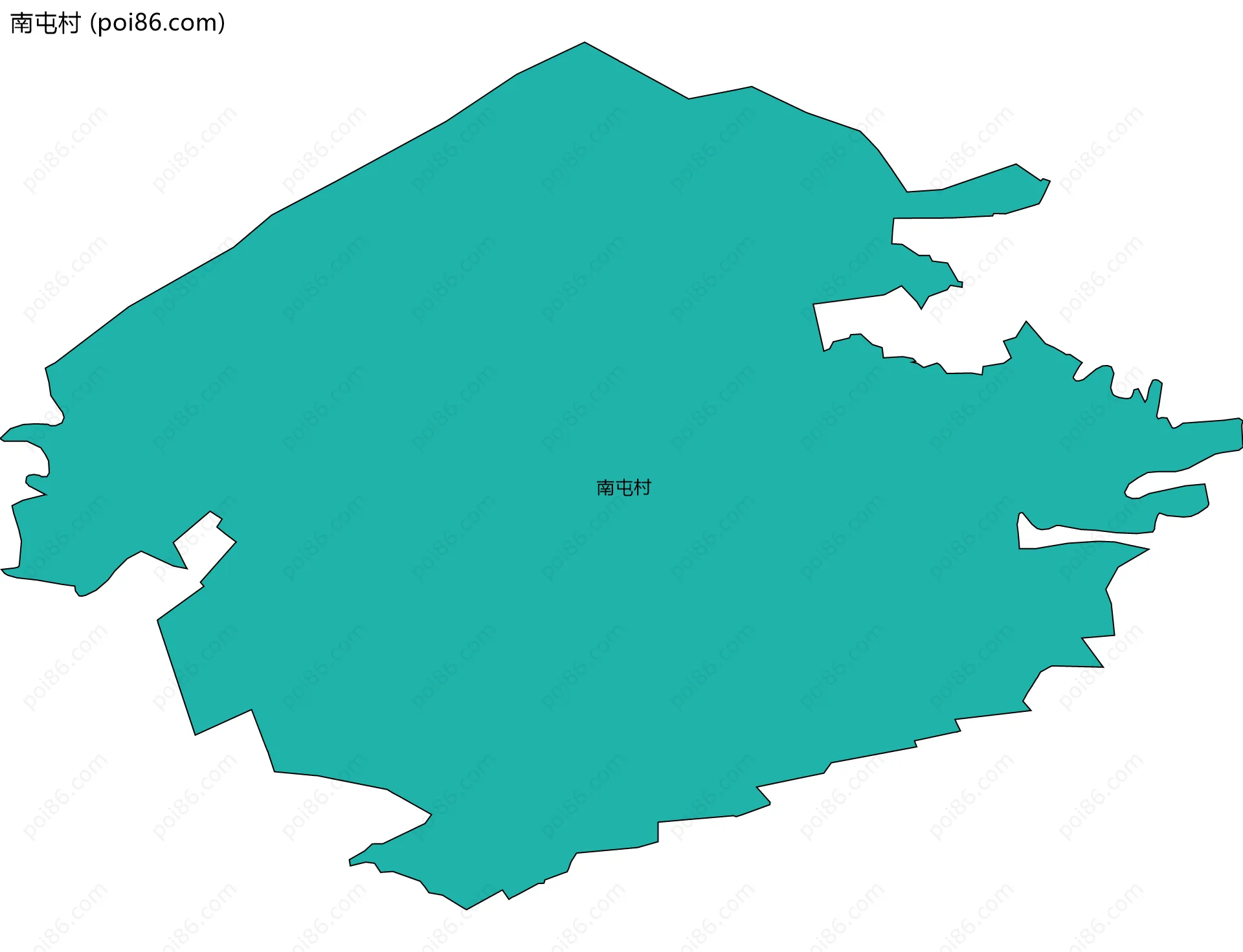 南屯村边界地图