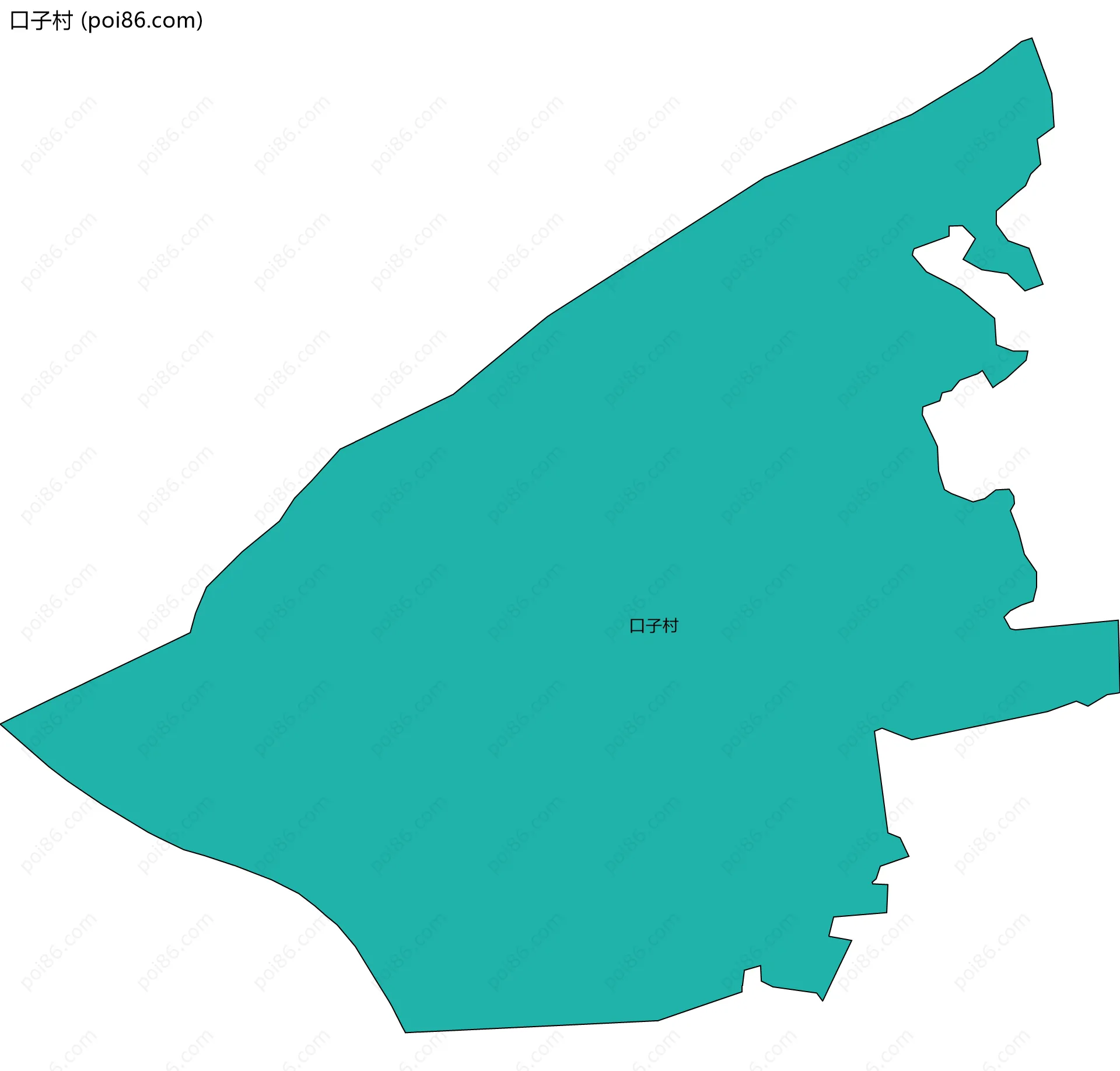 口子村边界地图